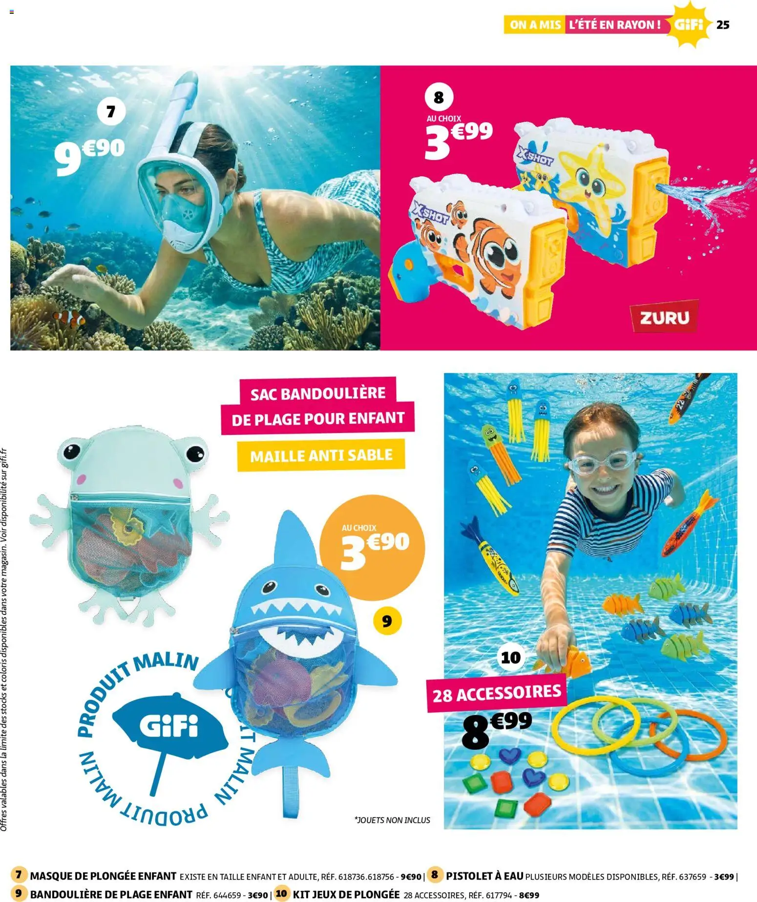 {H1} | Page: 25 | Produits: Sac, Masque, Jeux