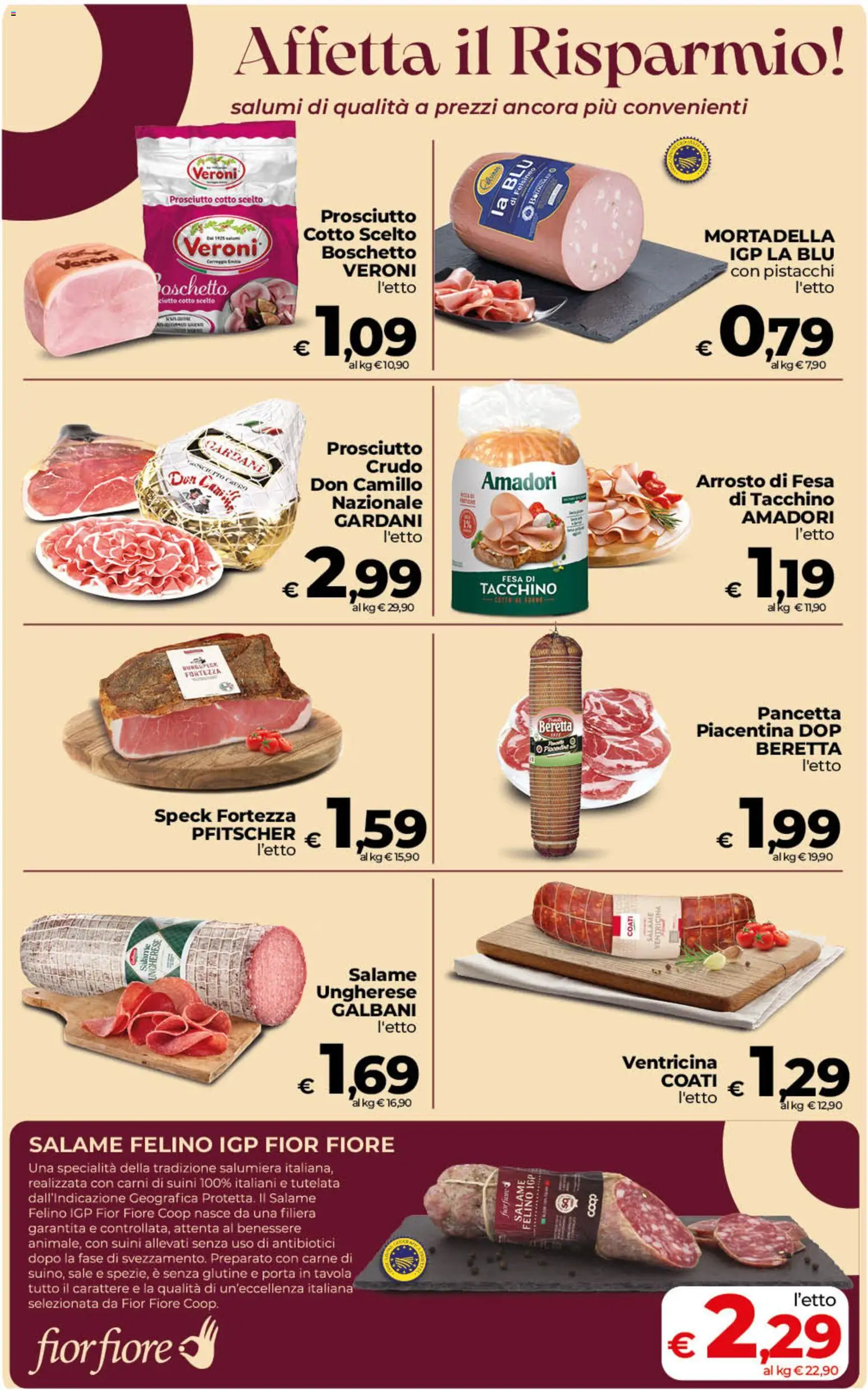Volantino COOP del 22/09/2026 | Pagina: 11 | Prodotti: Senza glutine, Pancetta, Mortadella, Pistacchi