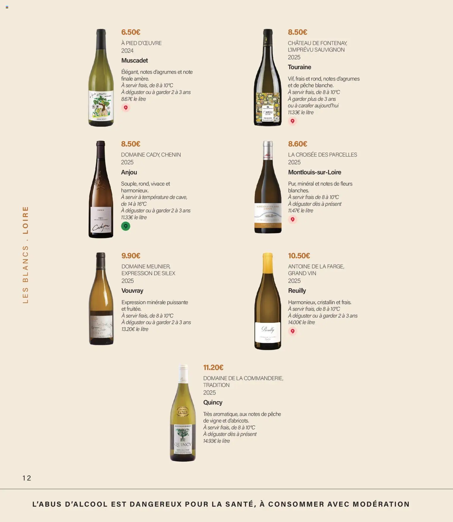 {H1} | Page: 12 | Produits: Pêche, Fleurs, Vin
