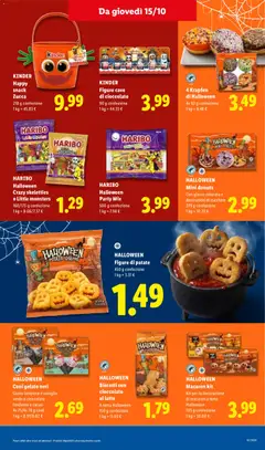 Anteprima del volantino HALLOWEEN Coni gelato neri, Halloween Coni gelato neri gusto lampone e vaniglia verde o cioccolato fondente e cacao valido a partire dal 15/10/2026 | Pagina: 25