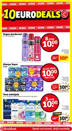 Kruidvat folder week 20 - Voorbeeld van een folder van Kruidvat, geldig van 12.05.2026 | Pagina: 19 | Producten: Deodorant, Kan, Parfum