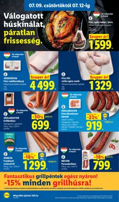 KOMETA, Frankfurti, sertésvirslí, 500 g; 1 kg = 2598 Ft - amely érvényes a következő dátumtól: 2026.07.09. | Oldal: 8