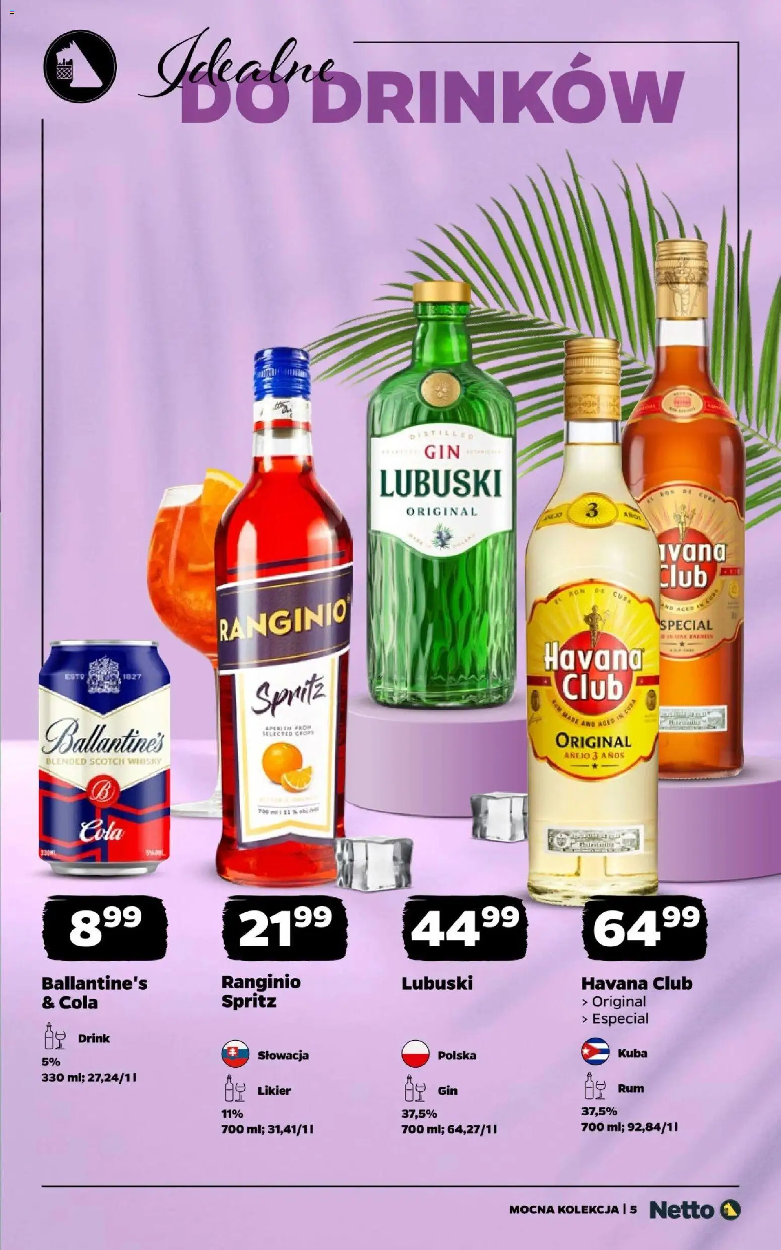 Netto gazetka - Mocne alkohole od 17.08.2026 | Strona: 5 | Produkty: Scotch whisky, Aperitif, Whisky, Havana
