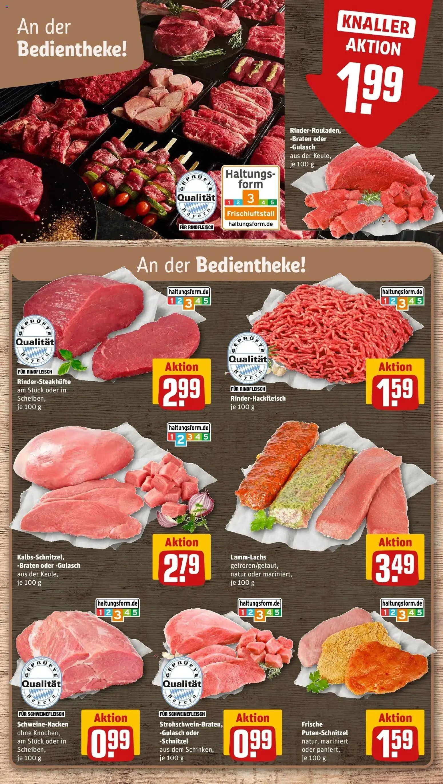 REWE Prospekt ab 26.10.2026 zum Blättern » Angebote | Seite: 8 | Produkte: Schnitzel, Putenschnitzel, Schweinefleisch, Rindfleisch