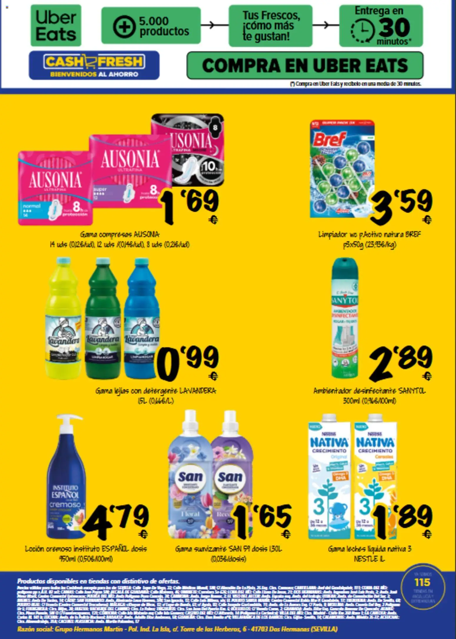 Cash Fresh folleto │ válido desde el 28/09/2026 | Página: 5 | Productos: Detergente, Café, Suavizante, Compresas