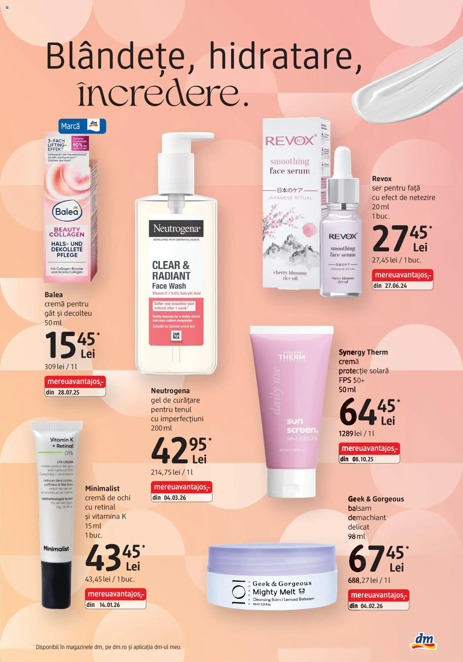 Noul catalog DM drogeriemarkt – valabil de la 02.04.2026 | Pagină: 3 | Produse: Bol, Balsam, Cremă, Protecție solară