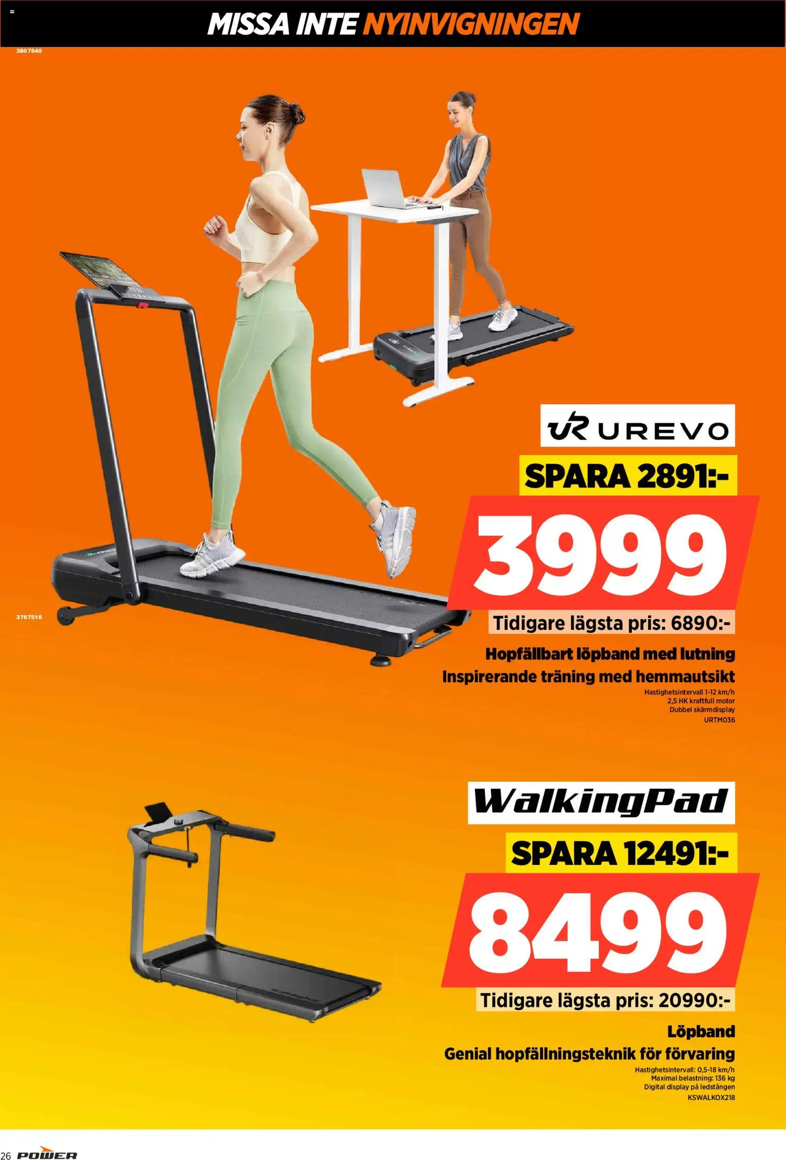 Power reklamblad aktuell från 15/10/2026 | Sida: 26 | Produkter: Löpband