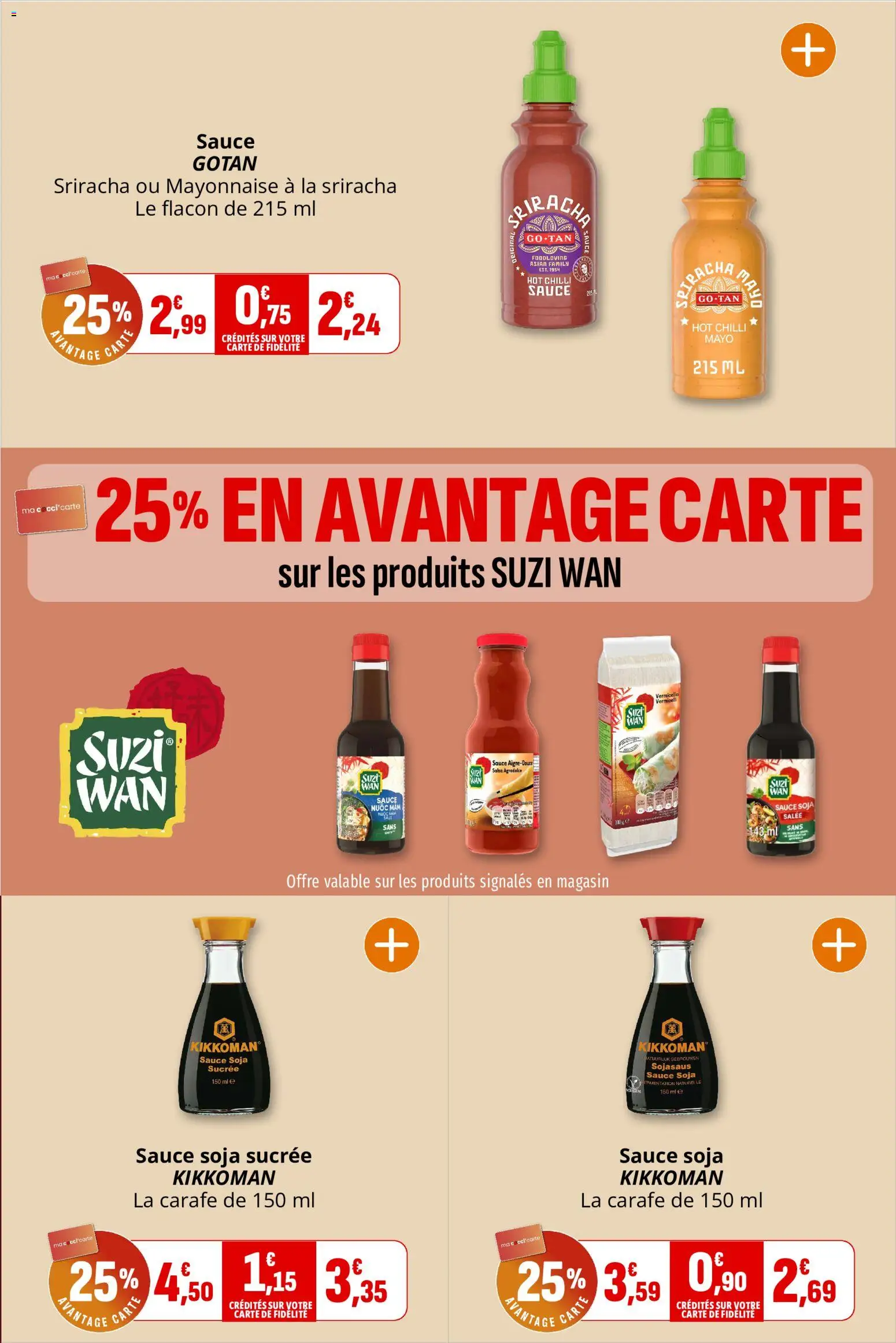 {H1} | Page: 8 | Produits: Sauce soja, Sauce soja sucrée, Mayonnaise, Vermicelles