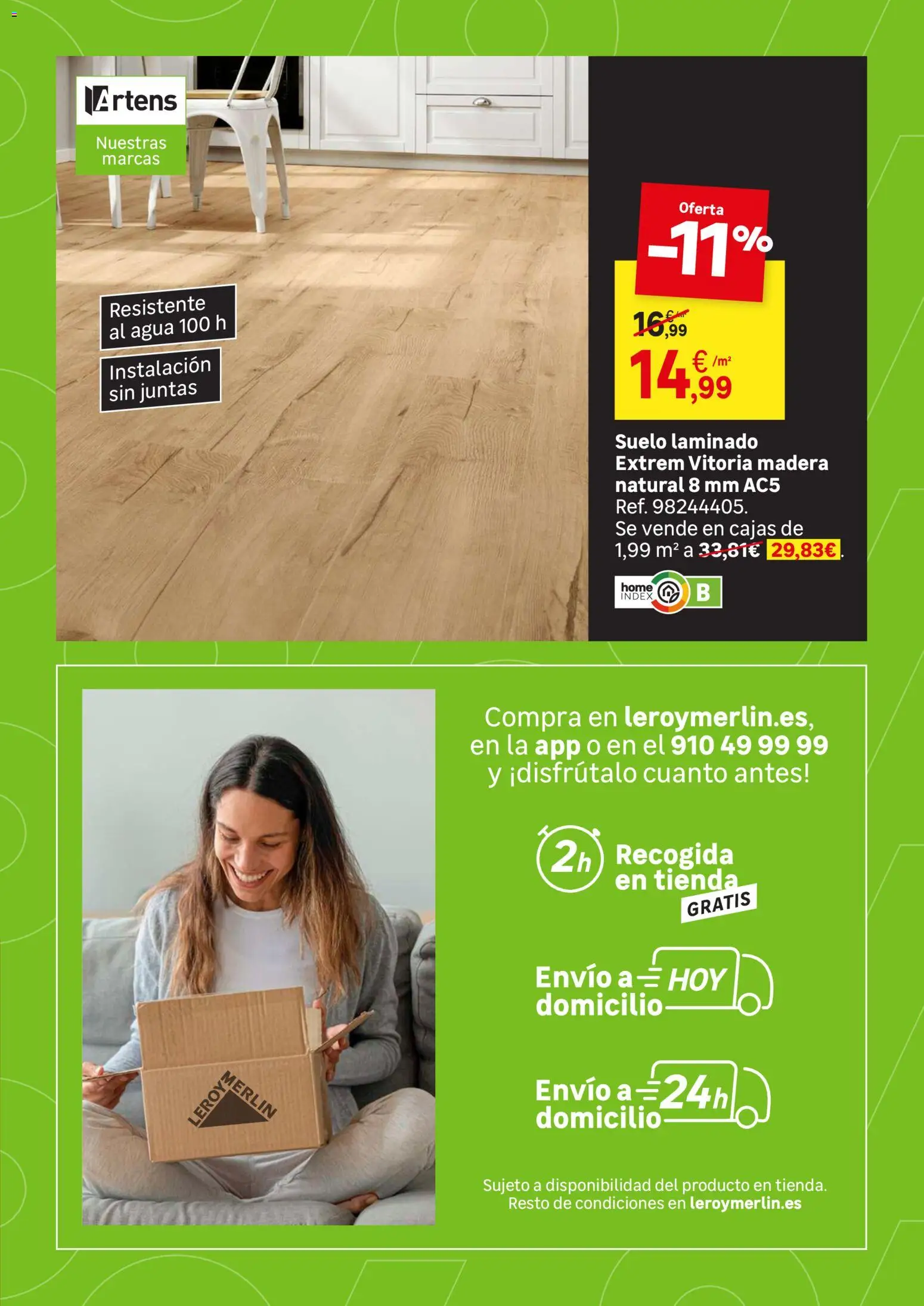 Leroy Merlin Black Friday │ válido desde el 20/10/2026 | Página: 34 | Productos: Agua, Suelo laminado