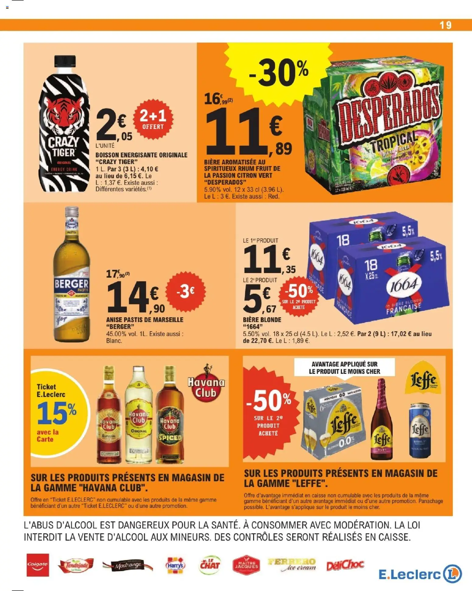 {H1} | Page: 19 | Produits: Alcool, Citron, Boisson, Havana Club