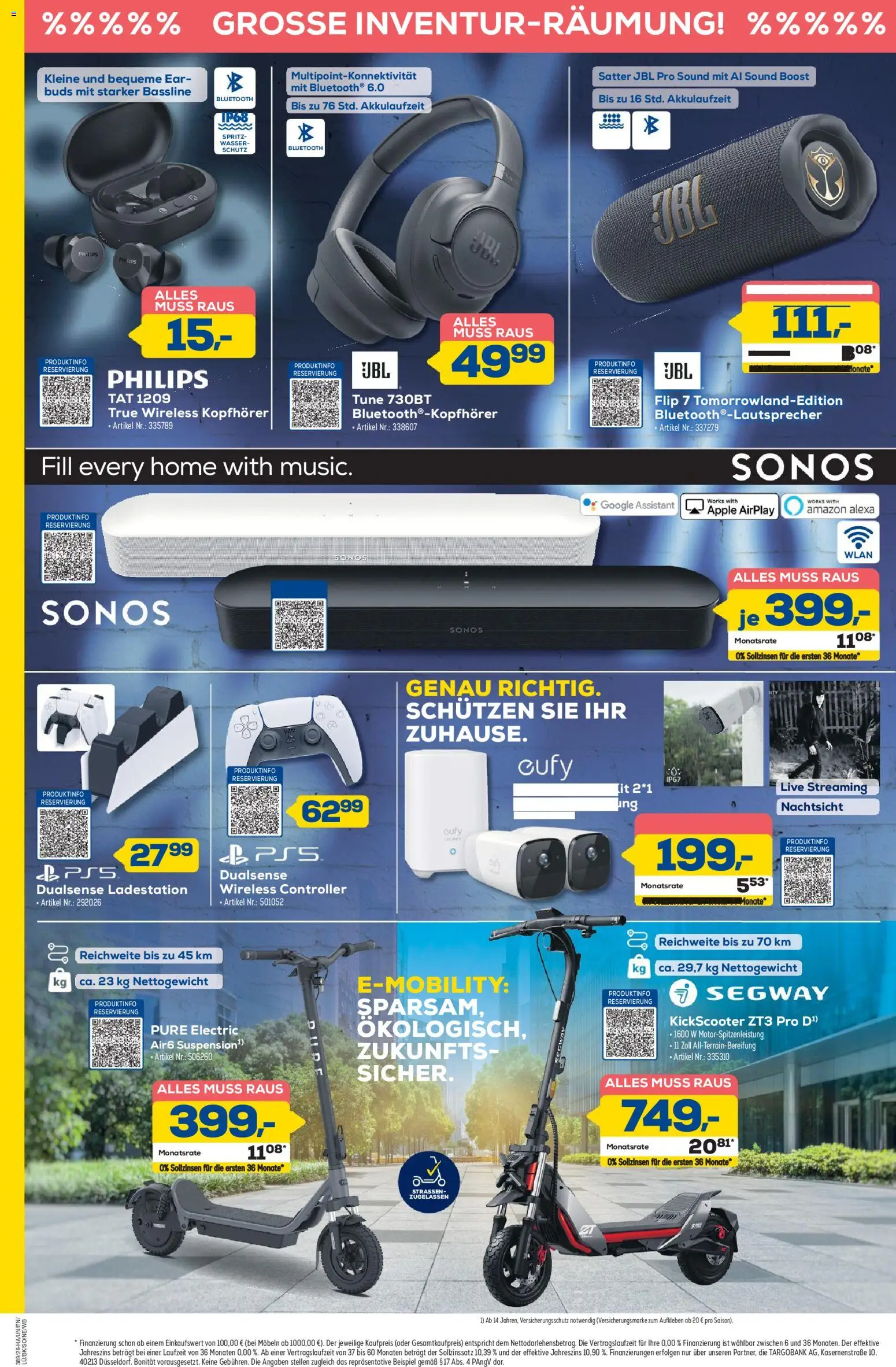 Euronics Prospekt Berlet – gültig ab 17.09.2026 | Seite: 6 | Produkte: Philips, Apple, Wasser, Kopfhörer