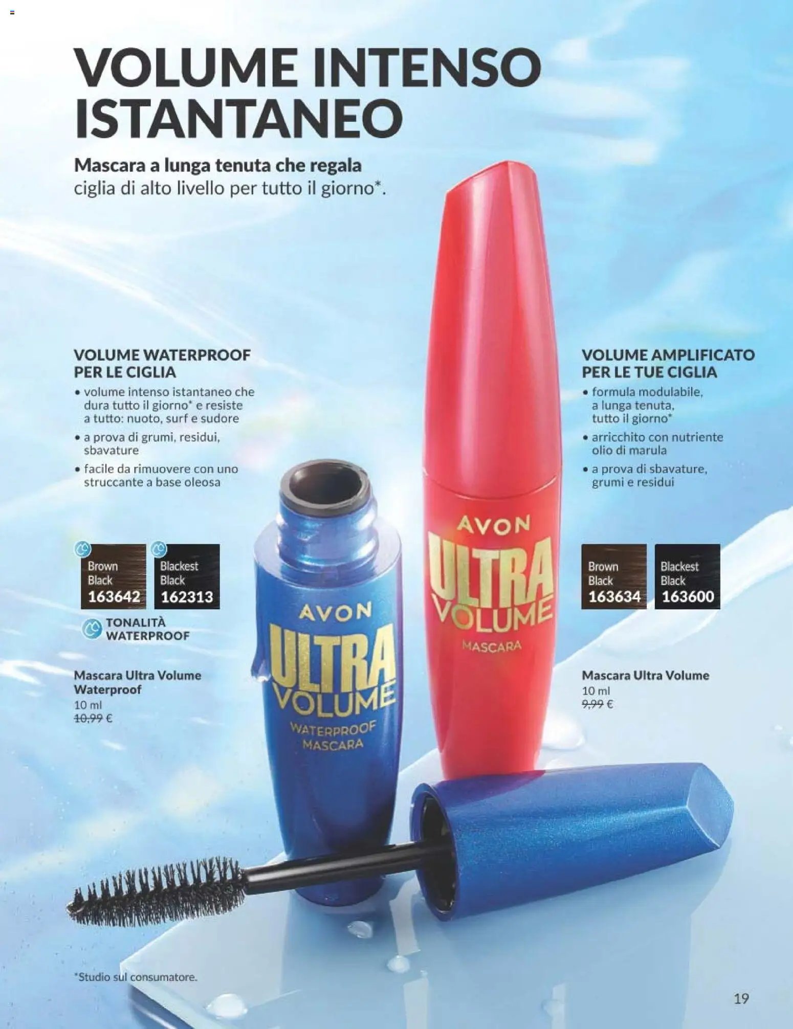 Volantino Avon del 01.06.2026 | Pagina: 19 | Prodotti: Mascara, Struccante, Olio