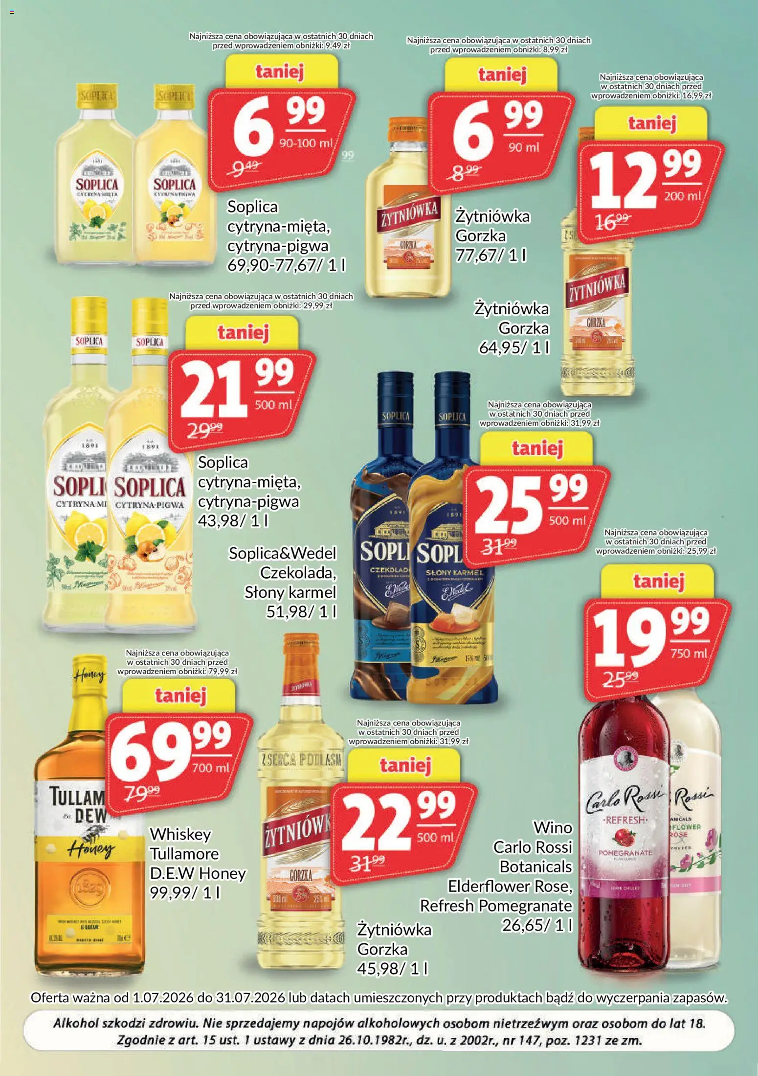 Prim Market gazetka - Oferta alkoholowa od 01.07.2026 | Strona: 2 | Produkty: Wino, Alkohol, Carlo Rossi