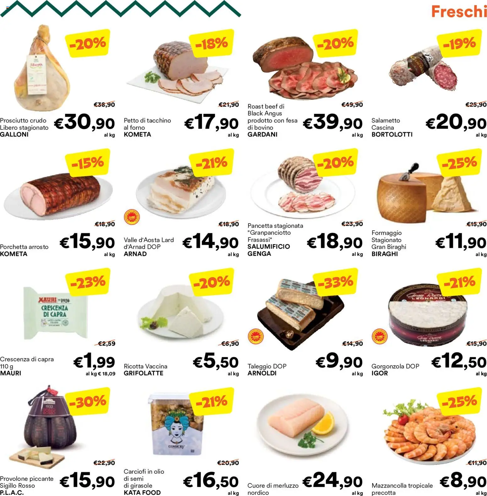 Volantino Unes del 06.05.2026 | Pagina: 11 | Prodotti: Arrosto, Prosciutto Crudo, Provolone, Carciofi