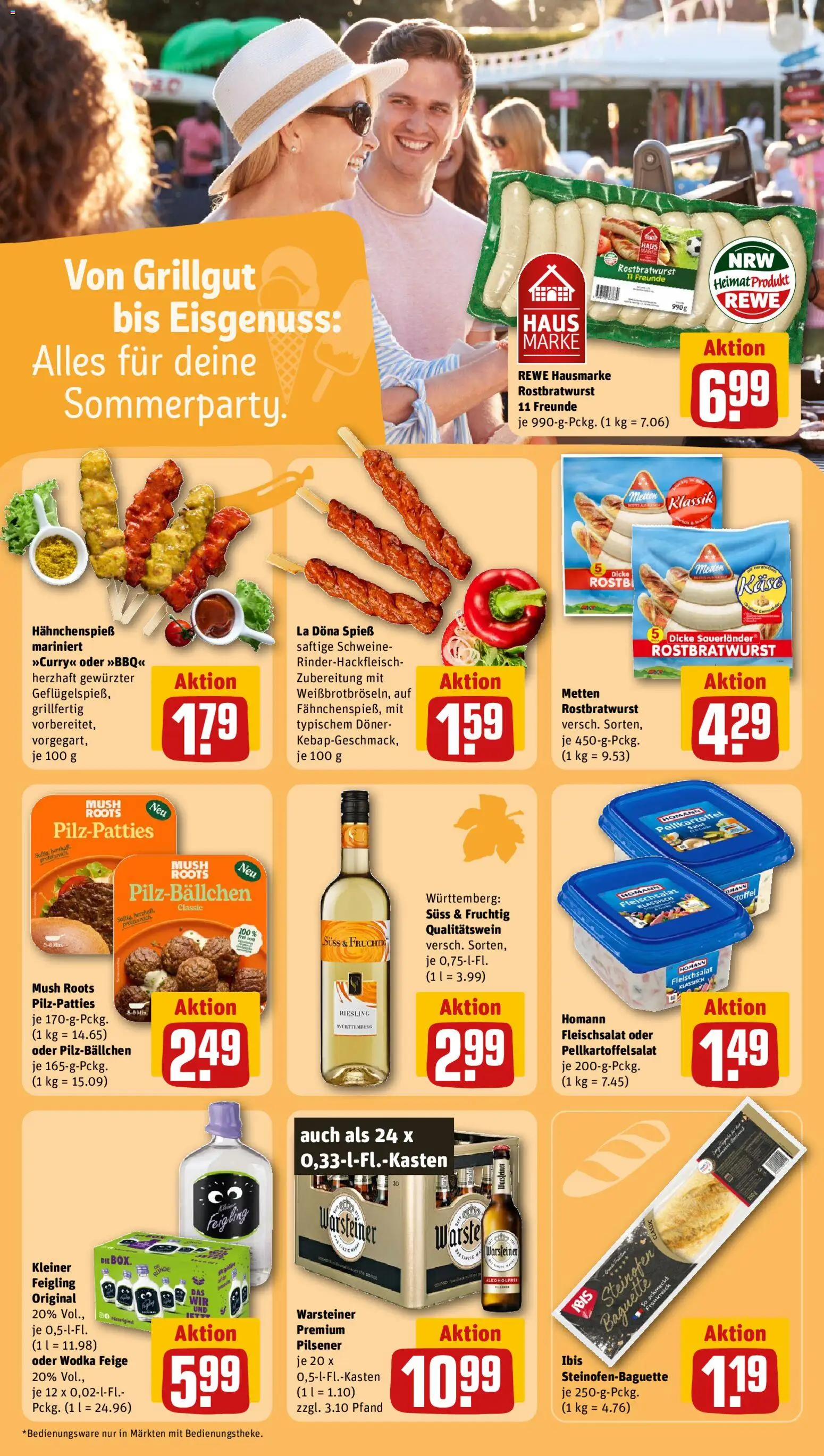 Rewe ihr Kaufpark Prospekt – gültig ab 10.08.2026 | Seite: 18 | Produkte: Käse, Baguette, Warsteiner, Wodka