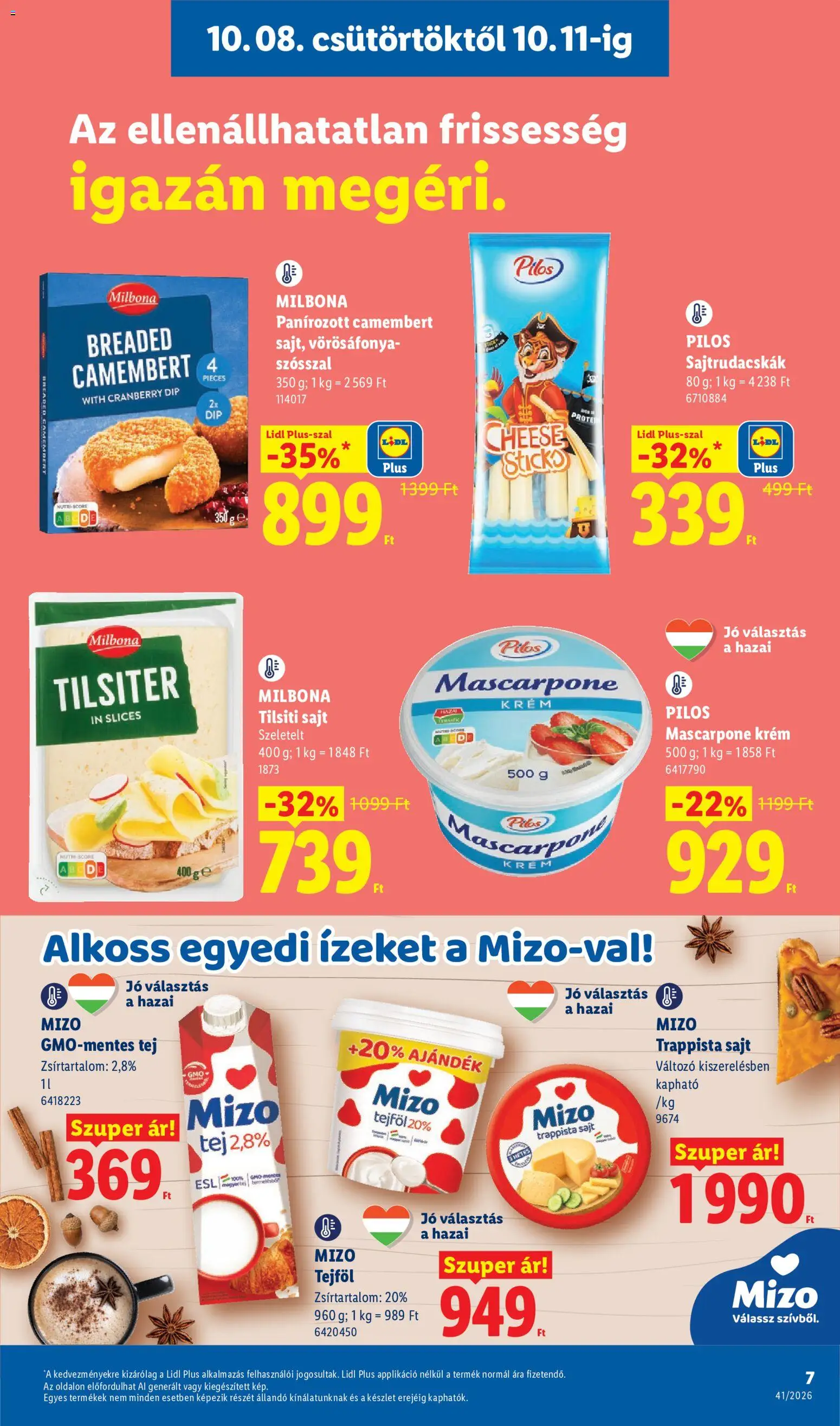Lidl akciós ujság - amely érvényes a következő dátumtól: 2026.10.08. | Oldal: 7