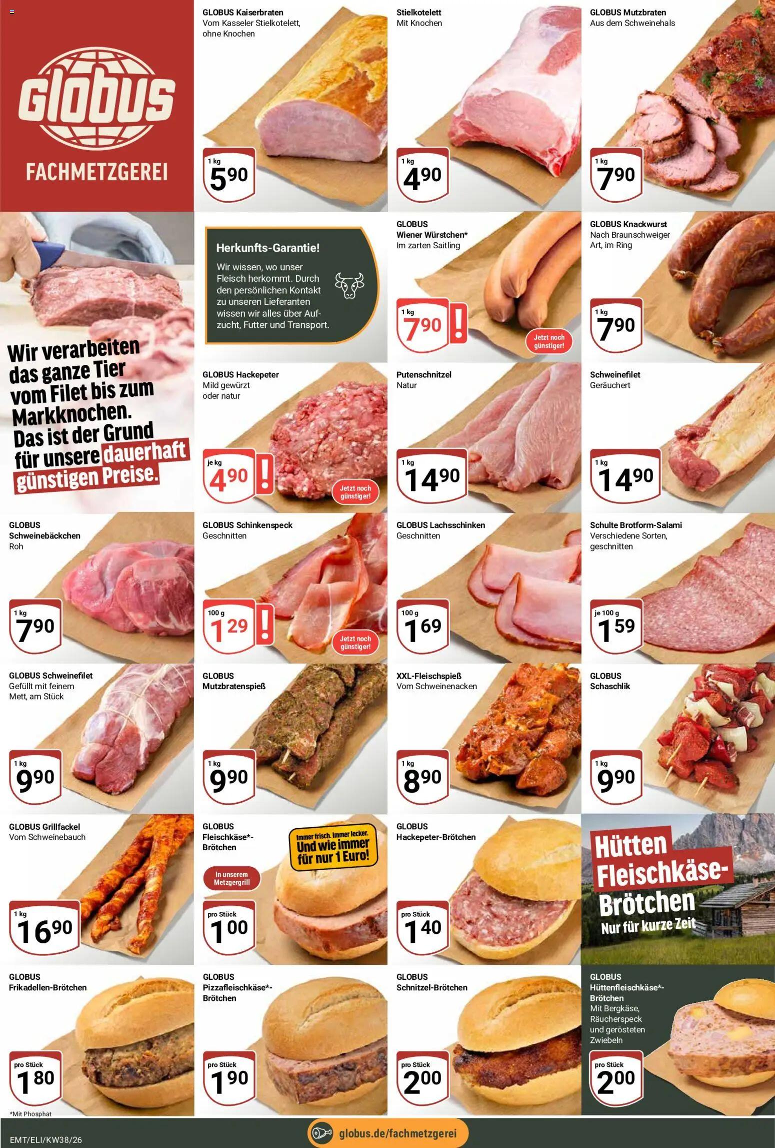 Globus Prospekt Erfurt – gültig ab 14.09.2026 | Seite: 8 | Produkte: Schweinebauch, Schweinefilet, Zwiebeln, Putenschnitzel