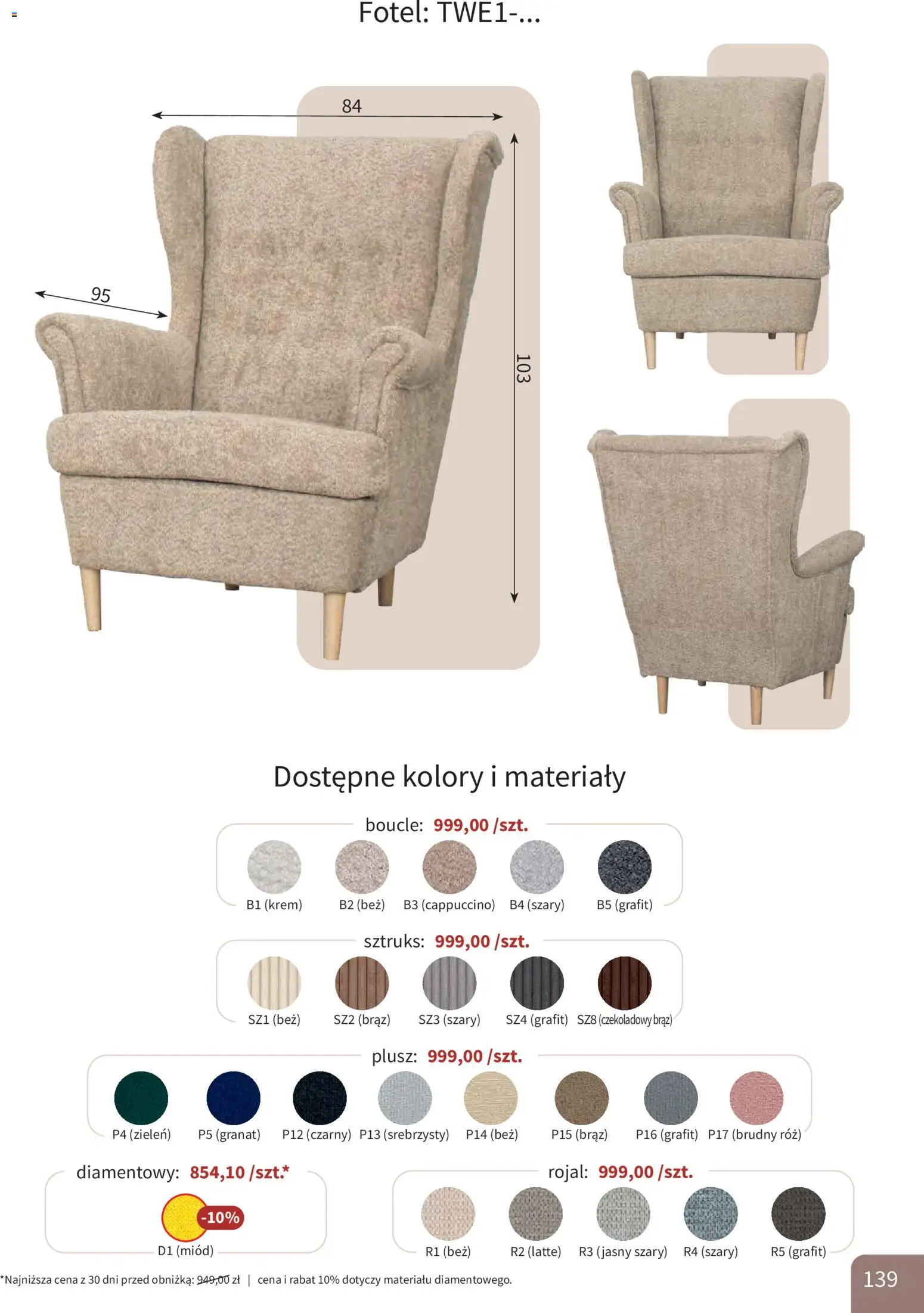 Bodzio Katalog od 01.10.2026 | Strona: 139 | Produkty: Miód, Cappuccino, Fotel, Krem
