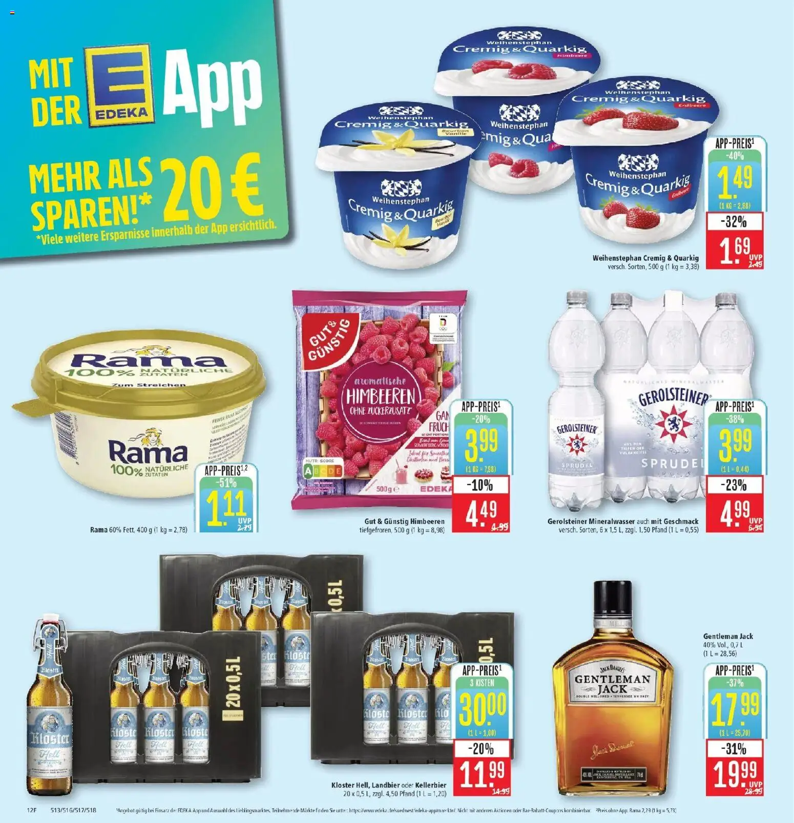 Marktkauf Prospekt Friedrichshafen (ab 28.09.2026) » Angebote online | Seite: 14 | Produkte: Rama, Mineralwasser, Himbeere, Gerolsteiner