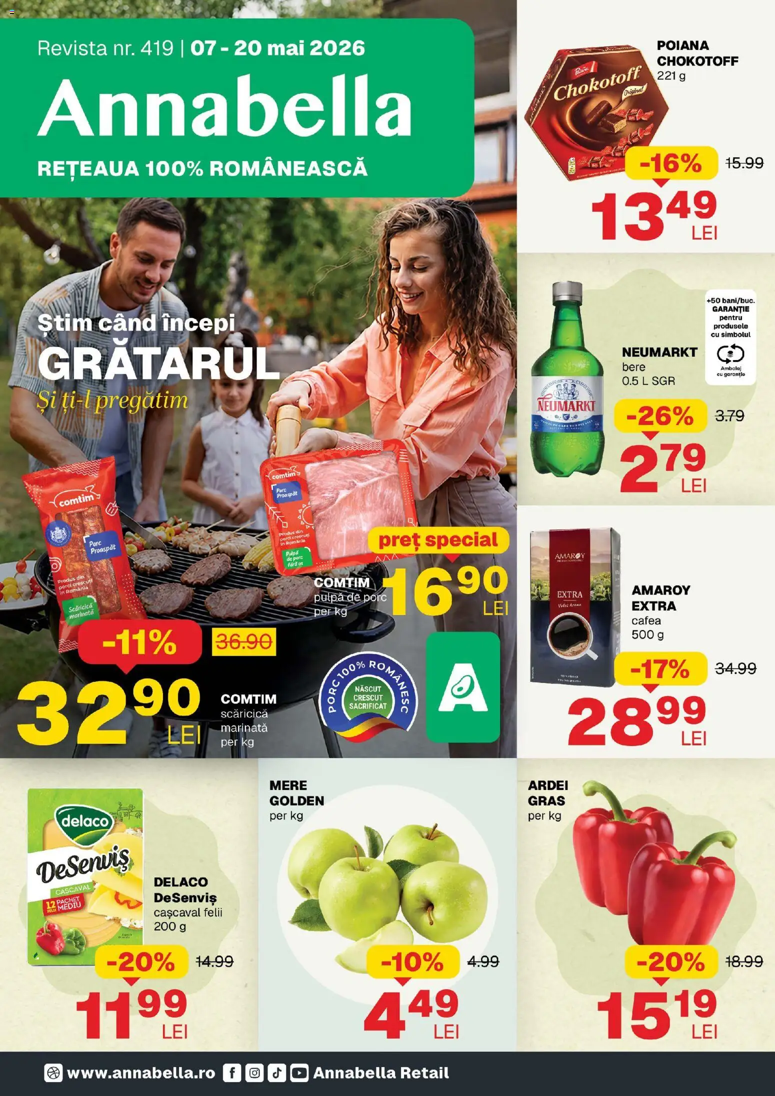 Noul catalog Annabella – valabil de la 07.05.2026 | Pagină: 1 | Produse: Light Kedi Konservesi, Cașcaval, Ardei, Mere