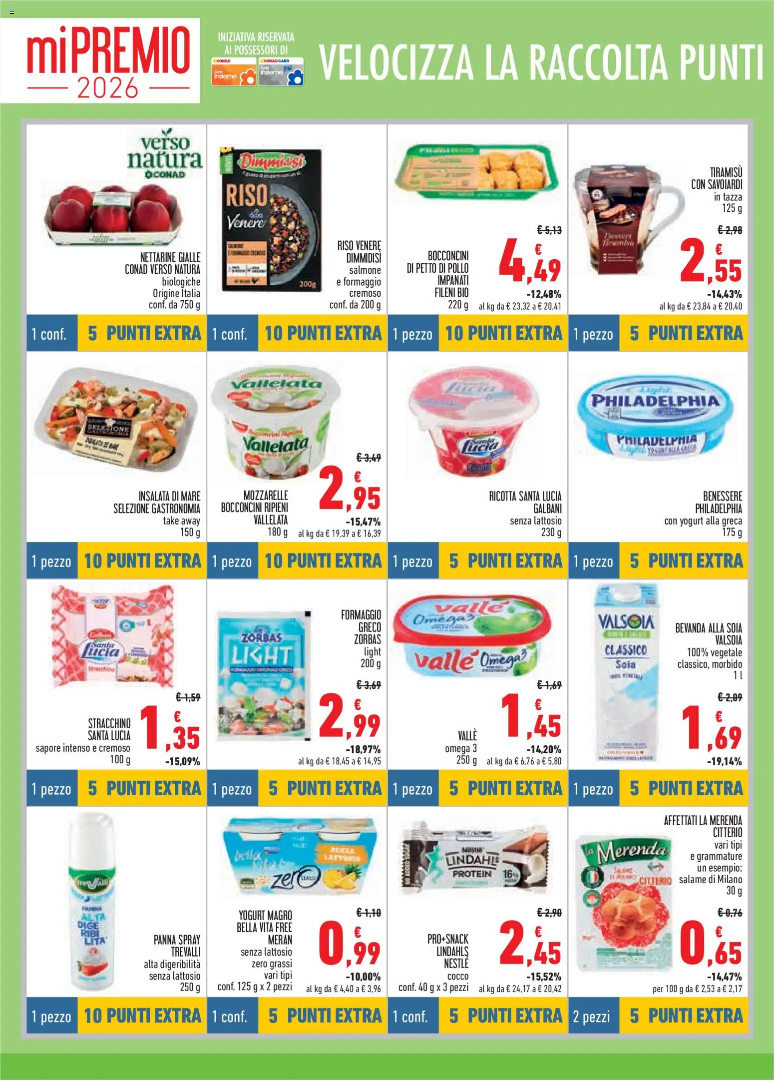 Volantino Conad del 18.06.2026 | Pagina: 4 | Prodotti: Petto di Pollo, Pollo, Insalata, Cocco