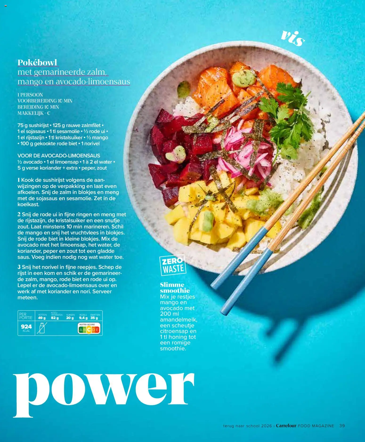 {H1} | Pagina: 39 | Producten: Zalmfilet, Avocado, Schep, Rode ui