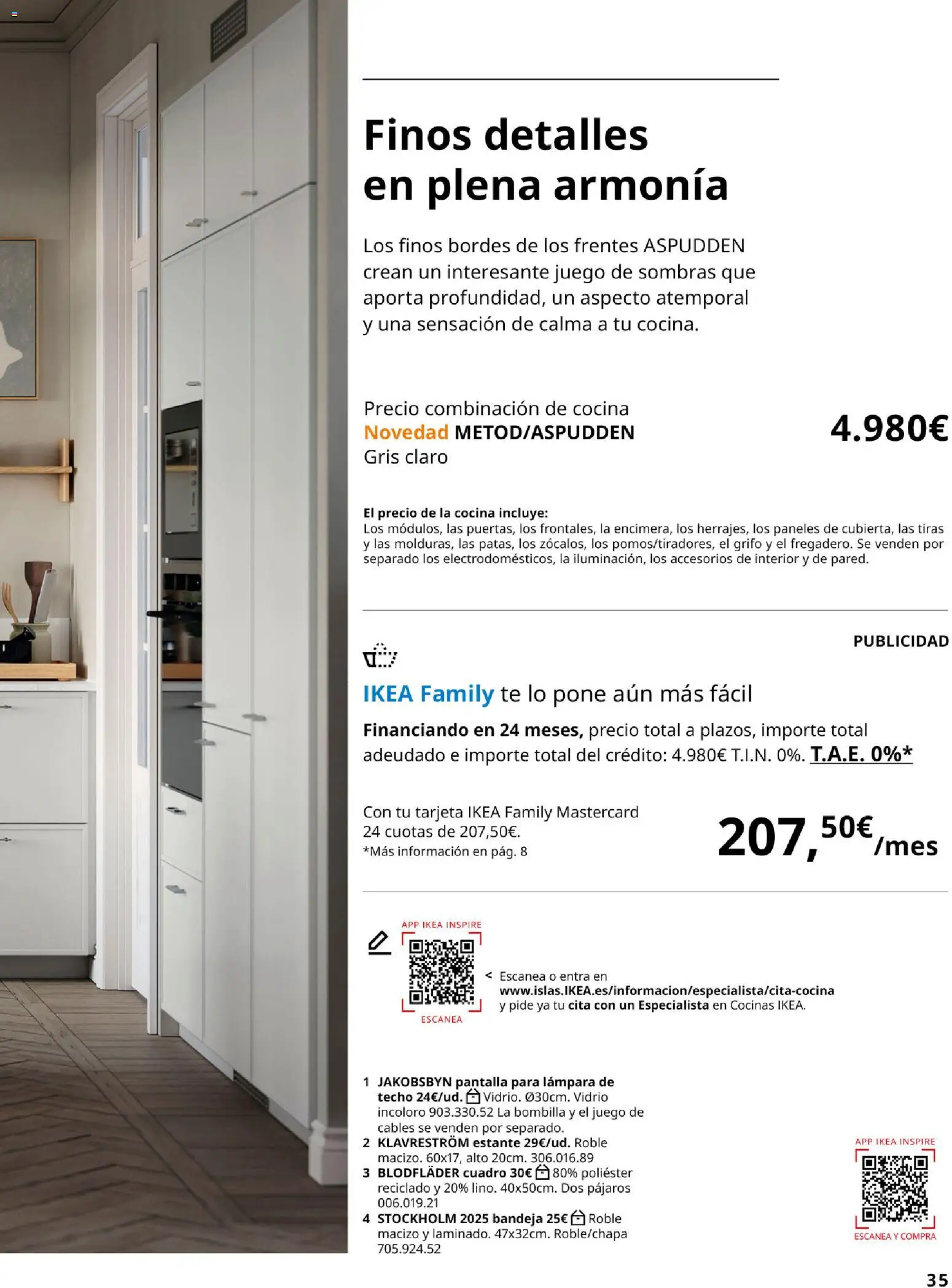 Catálogo IKEA Cocinas │ válido desde el 01/02/2026 | Página: 35 | Productos: Lámpara de techo, Cocina, Bandeja, Lámpara