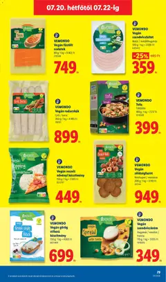 VEMONDО Vegán szendvicskrém, Hagymás / mexikói / francia 115 g - amely érvényes a következő dátumtól: 2026.07.16. | Oldal: 79
