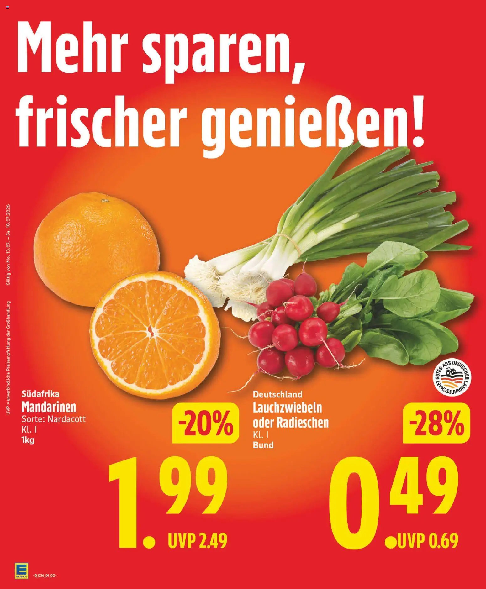 Edeka Prospekt – gültig ab 31.08.2026 | Seite: 4 | Produkte: Mandarinen