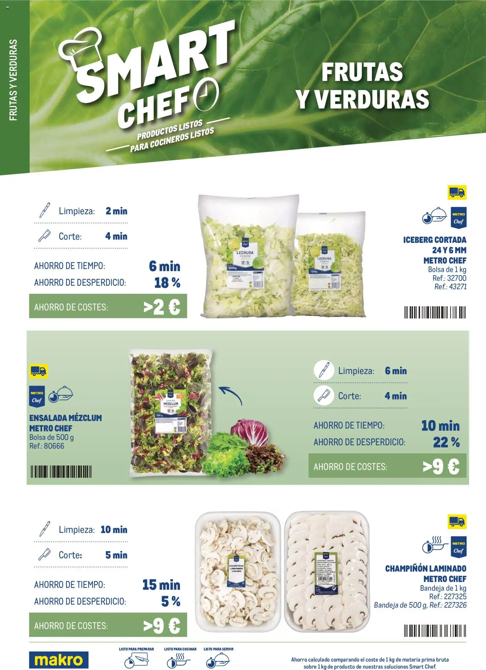 Makro Smart Chef │ válido desde el 01/09/2026 | Página: 4 | Productos: Verduras, Ensalada, Bolsa, Bandeja