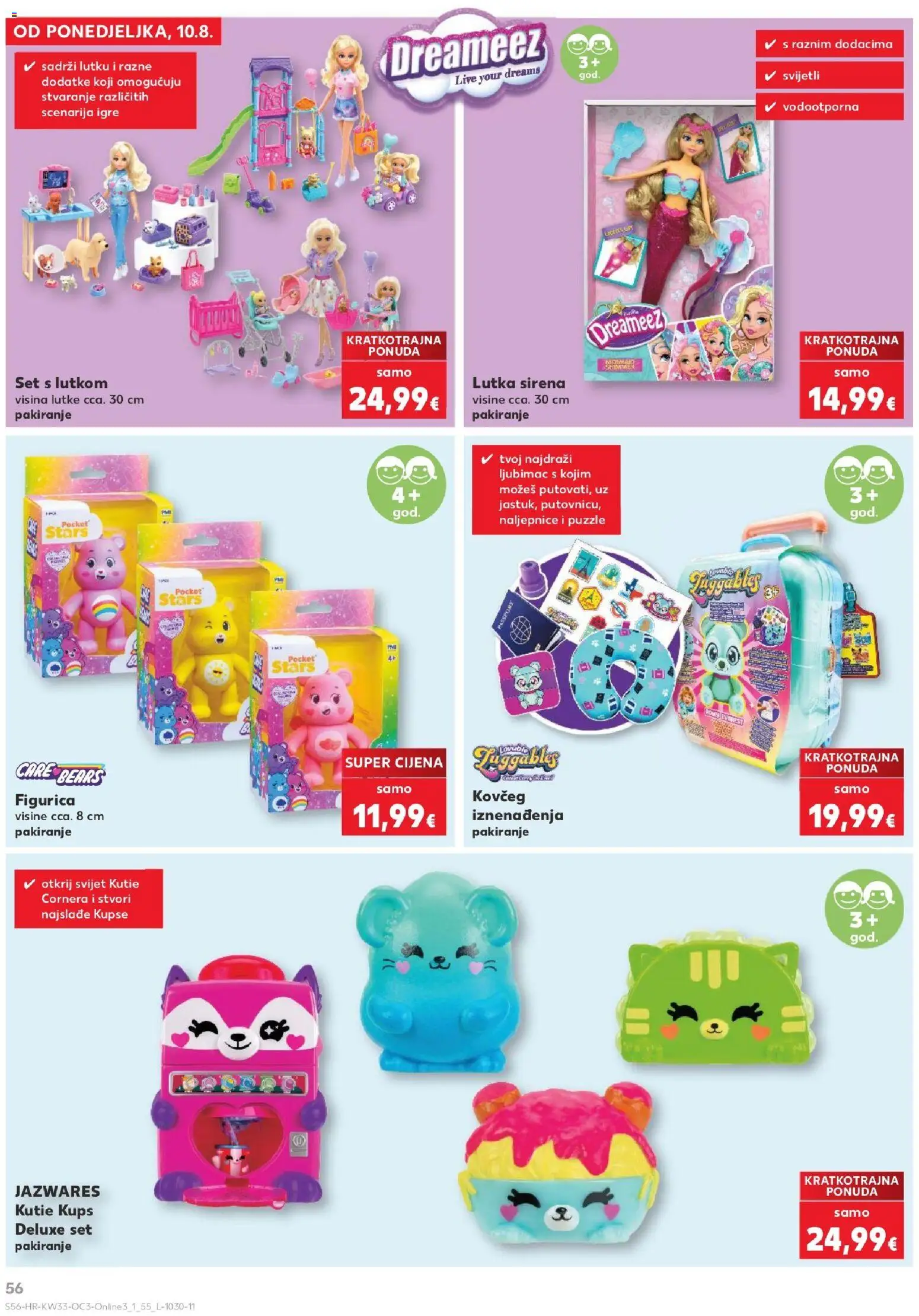 Kaufland katalog | vrijedi od 10.08.2026 | Stranica: 56 | Proizvodi: Lutka, Puzzle, Lutke