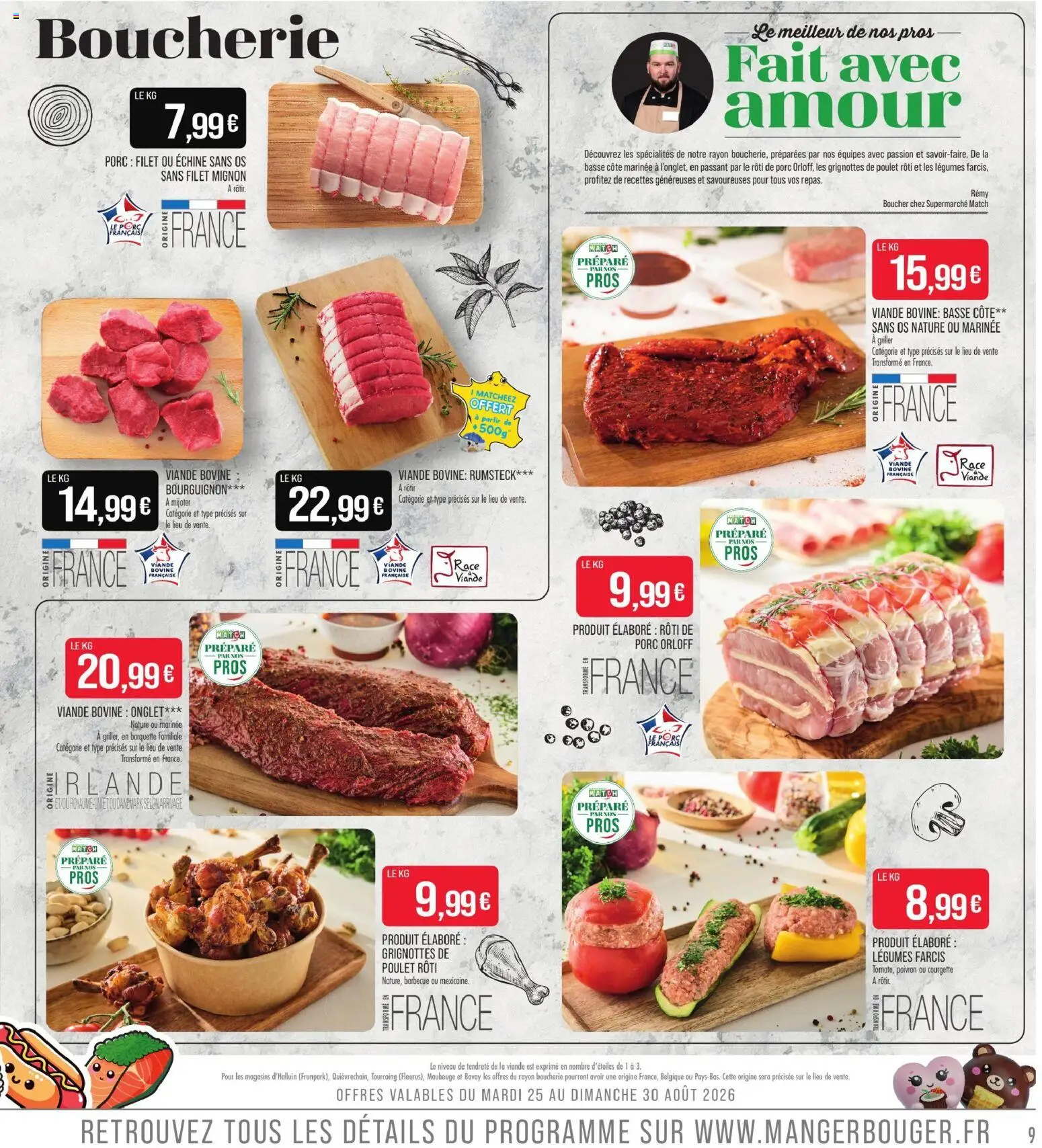 {H1} | Page: 9 | Produits: Barbecue, Rôti de porc, Poulet rôti, Basse côte