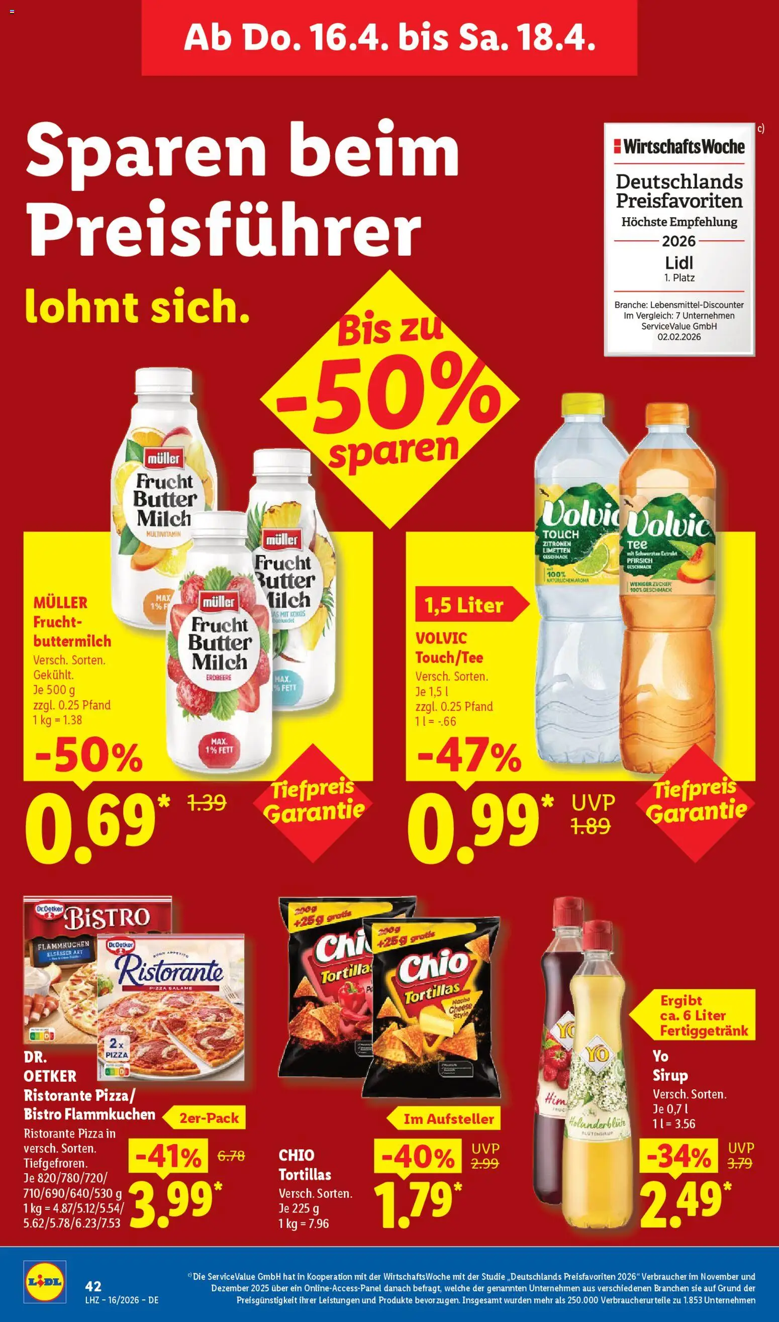 Lidl Prospekt – gültig ab 13.04.2026 | Seite: 64 | Produkte: Milch, Limetten, Pfirsich, Zitronen