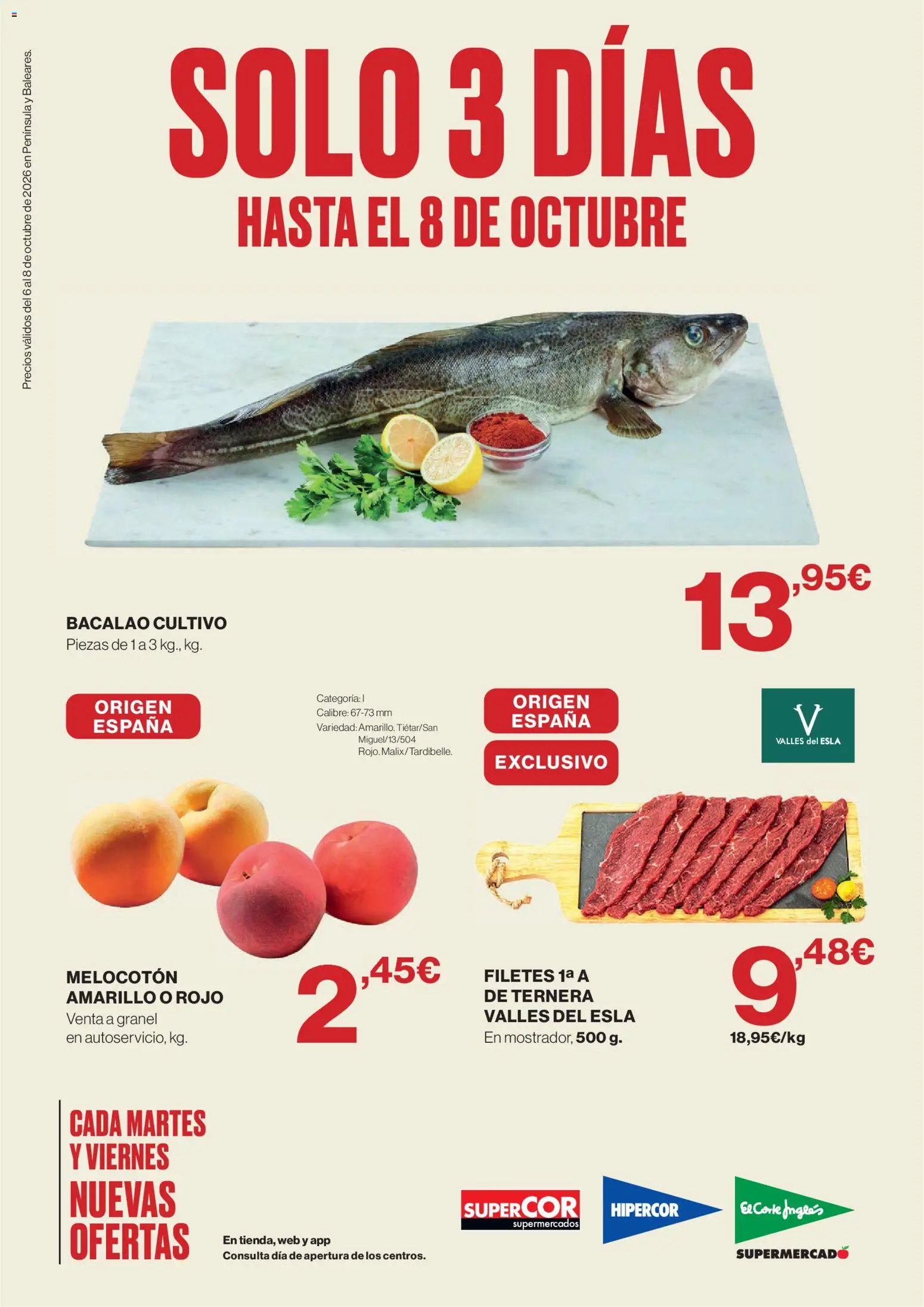 Hipercor Solo 3 días │ válido desde el 06/10/2026 | Página: 1