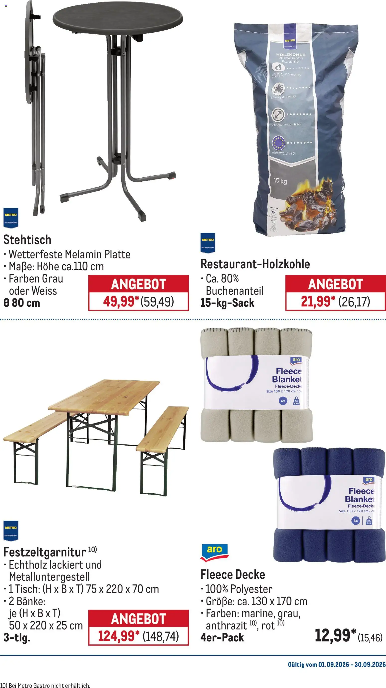 Metro Monats-Menü – gültig ab 01.09.2026 | Seite: 37 | Produkte: Decke, Tisch