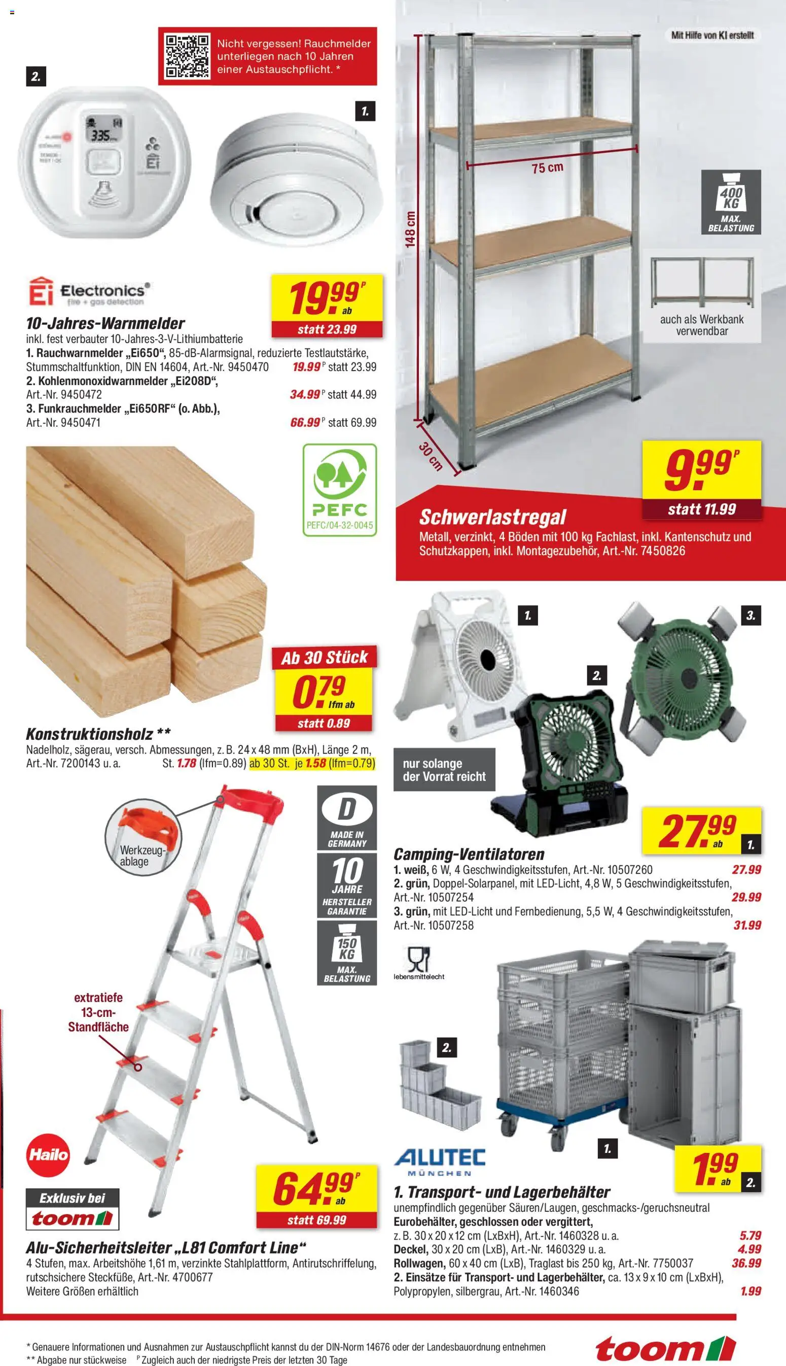 Toom Baumarkt Prospekt – gültig ab 01.08.2026 | Seite: 7 | Produkte: Schwerlastregal