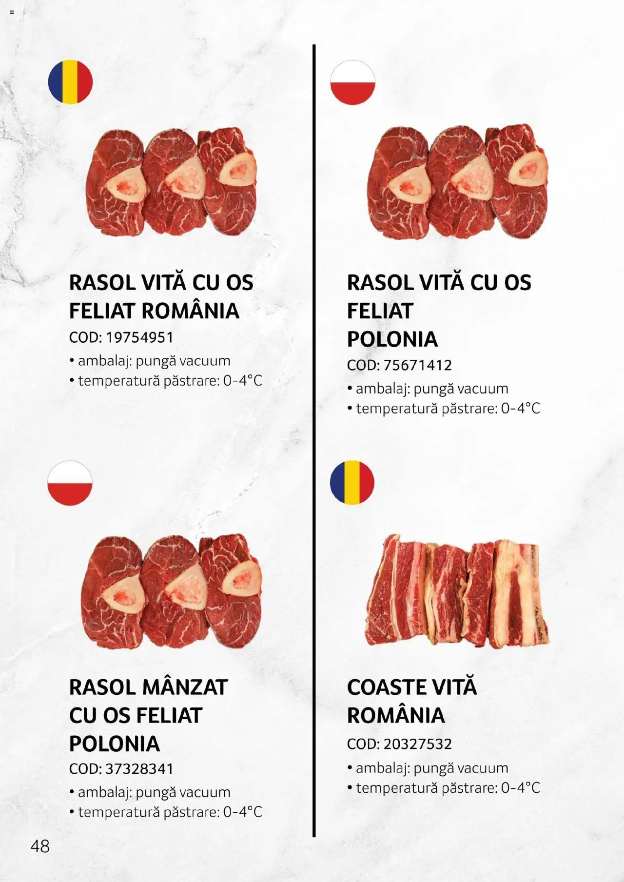 Noul catalog Selgros – valabil de la 27.04.2023 | Pagină: 48 | Produse: Pungă, Carne De Vită, Carne tocată, Sare