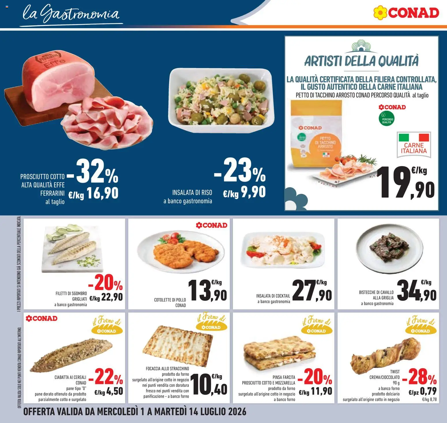 Volantino Conad del 01/07/2026 | Pagina: 18 | Prodotti: Arrosto, Riso, Prosciutto, Insalata di riso