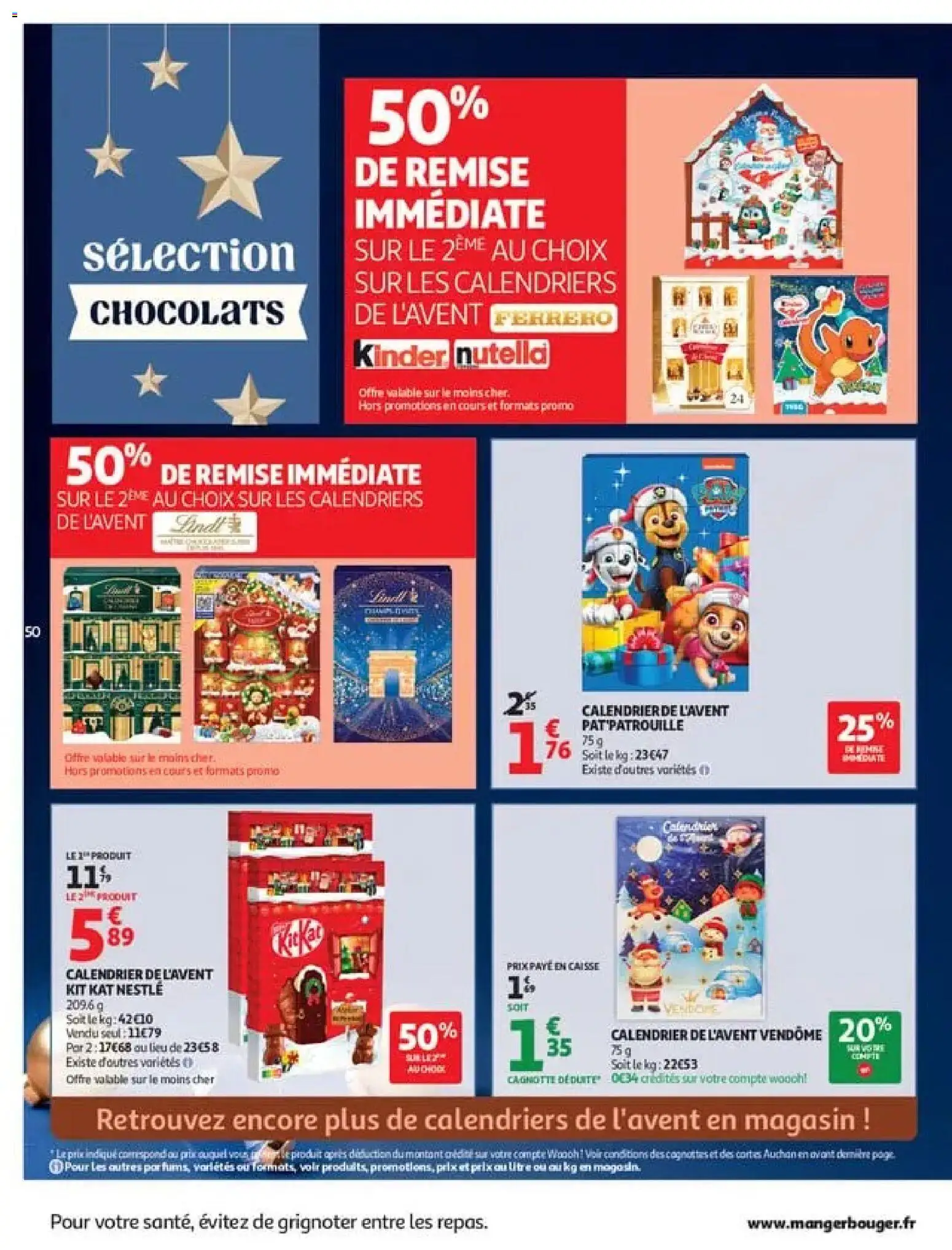 {H1} | Page: 50 | Produits: Pat Patrouille, Calendrier, Calendrier de l'avent, Nutella