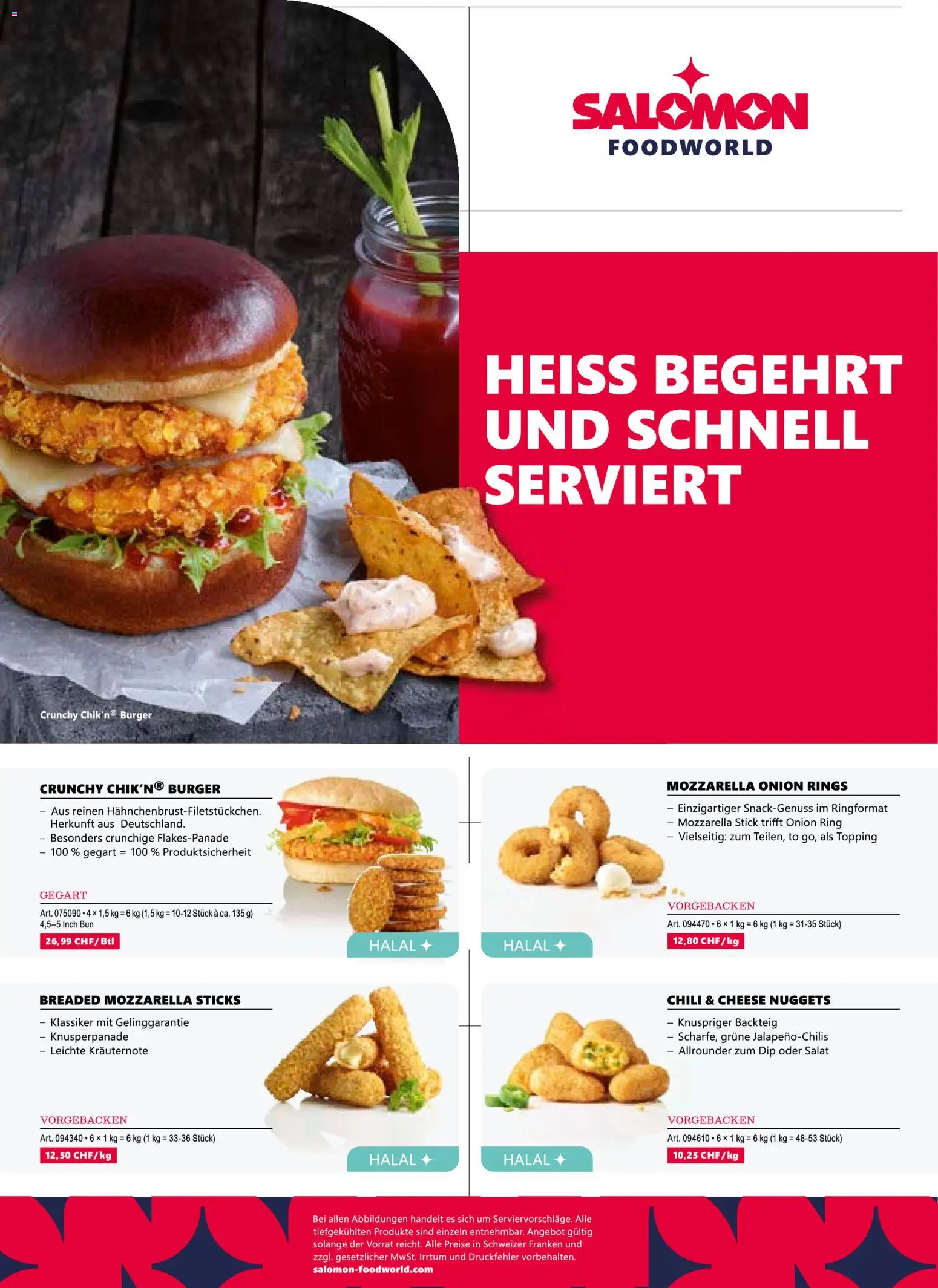 Prodega aktionen – gültig ab 25.05.2026 | Seite: 4 | Produkte: Burger, Chili, Salat