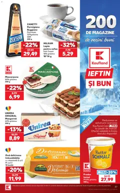 Ofertele Kaufland valabile de la 30.09.2026 | Pagină: 37 | Produse: Aplică, Ouă, Mascarpone, Parmezan