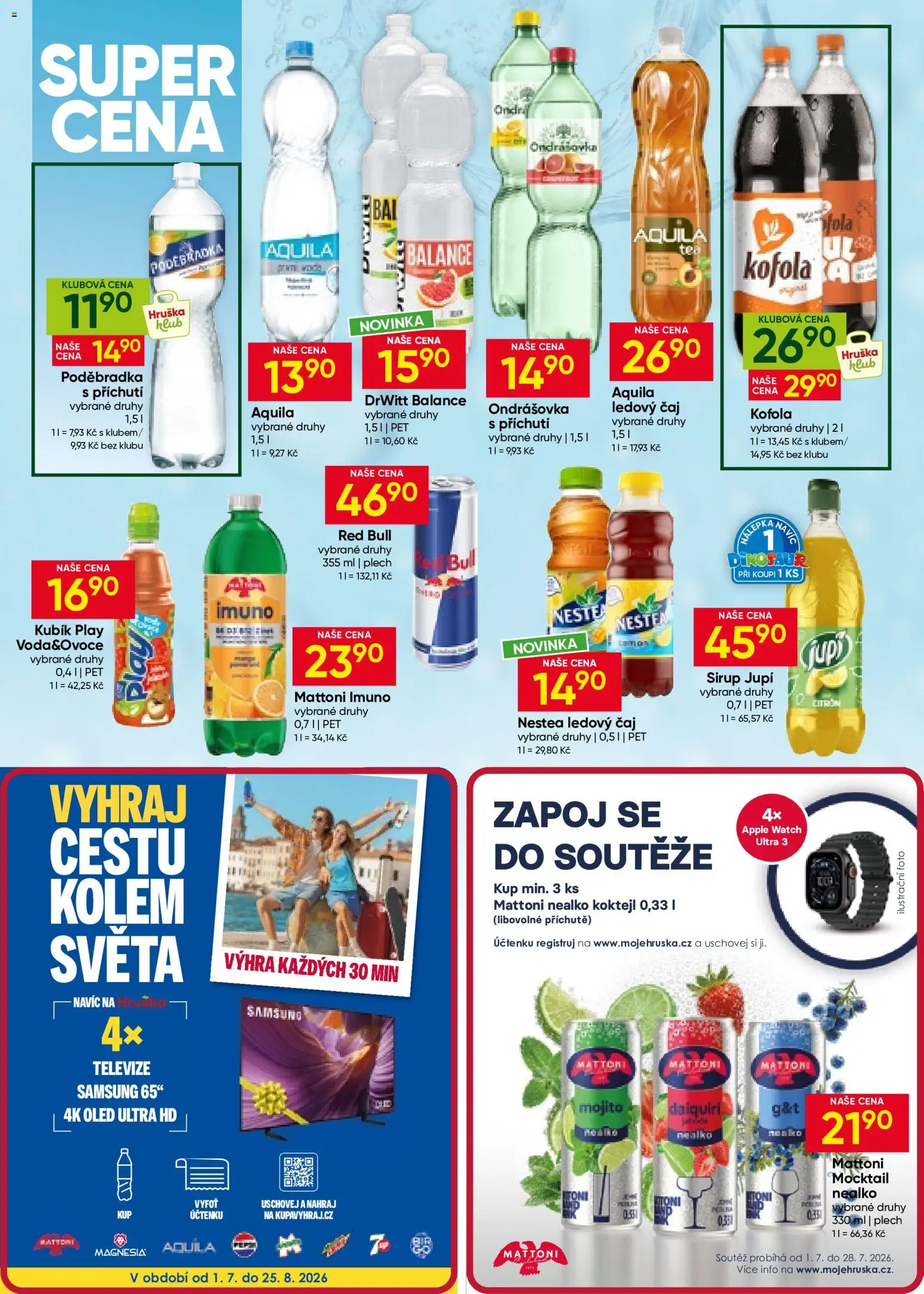 Hruška leták od 01.07.2026 | Strana: 10 | Produkty: Mattoni, Poděbradka, Apple, Ledový čaj