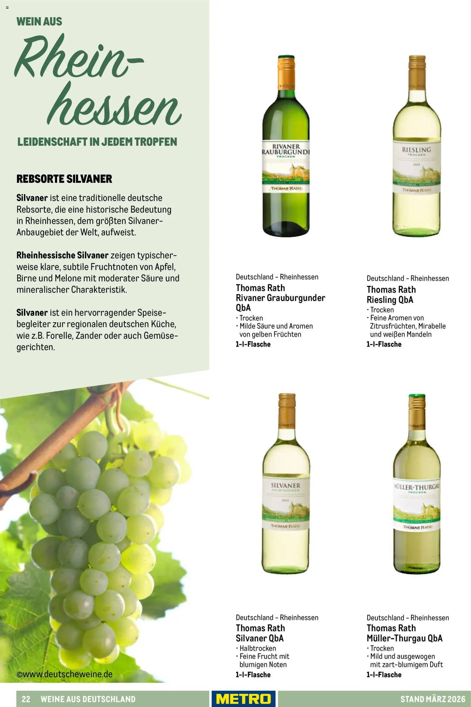 Metro Hauswein-Katalog – gültig ab 03.03.2026 | Seite: 22 | Produkte: Duft, Mandeln, Gemüse, Wein
