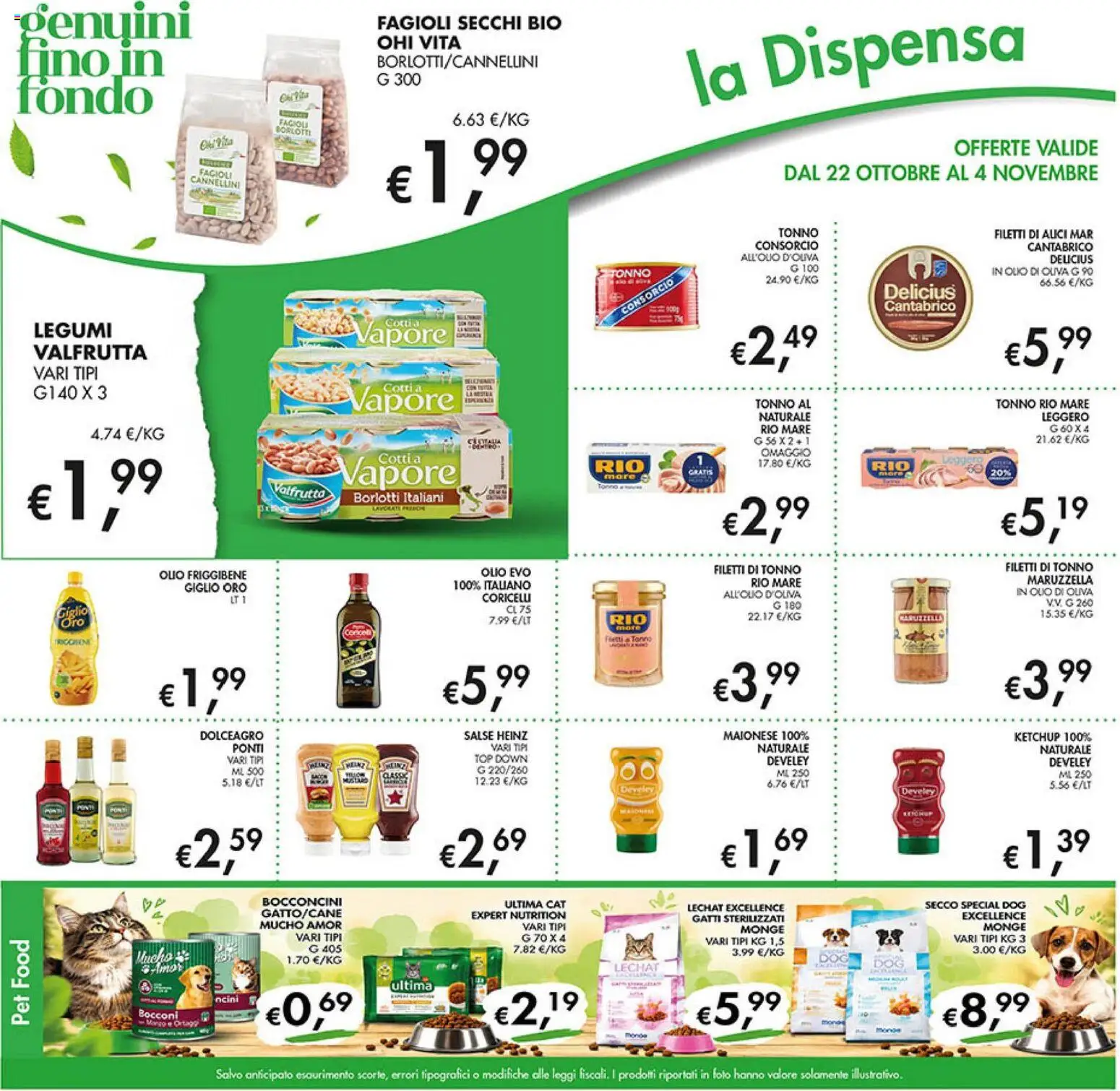 Volantino Coal del 22/10/2026 | Pagina: 25 | Prodotti: Ketchup, Cannellini, Olio, Alici