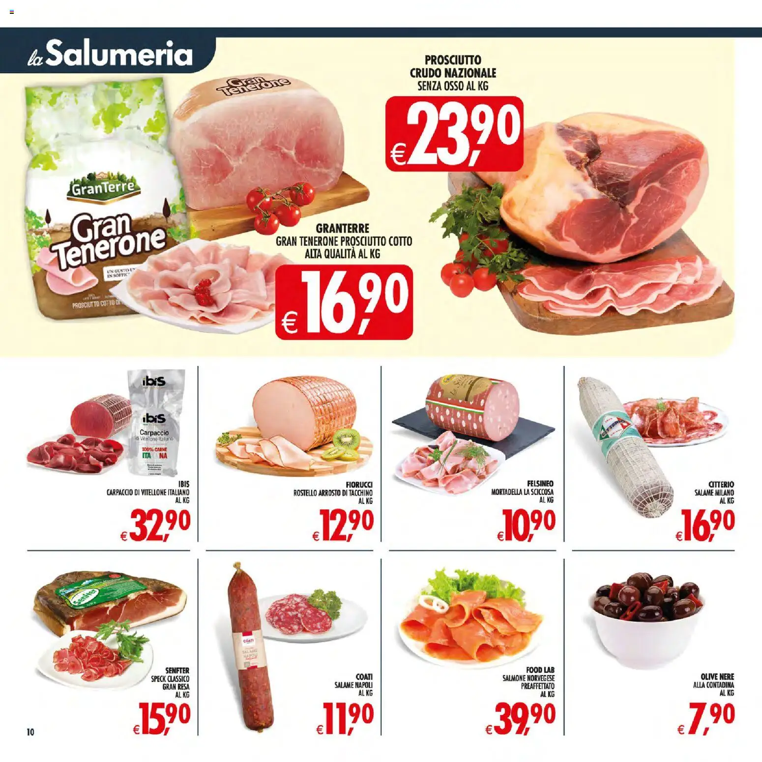 Volantino Decò del 21/07/2026 | Pagina: 11 | Prodotti: Prosciutto Crudo, Prosciutto Cotto, Salame, Tacchino
