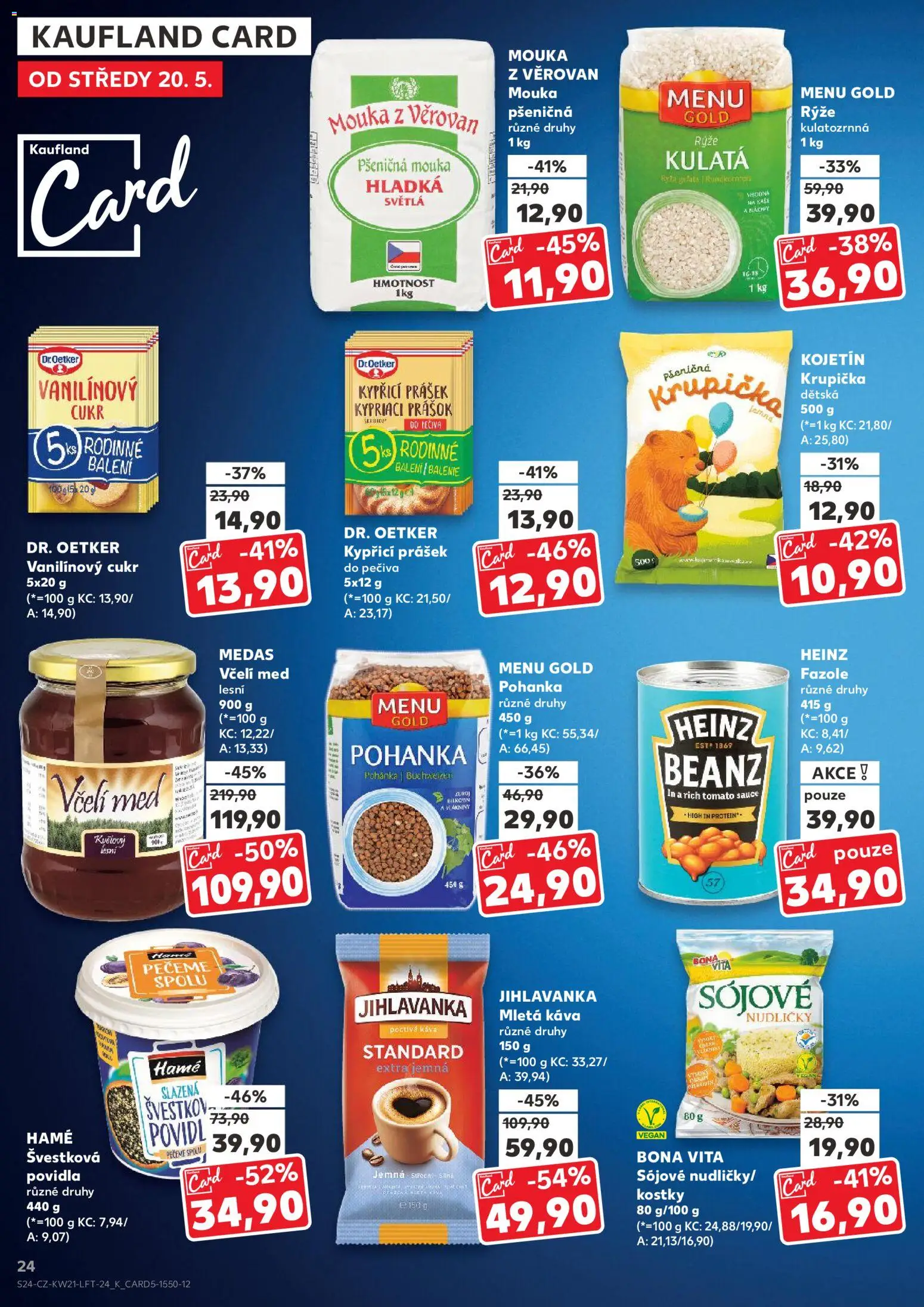 Kaufland leták - Praha 8 od 20.05.2026 | Strana: 24 | Produkty: Povidla, Pohanka, Cukr, Kostky