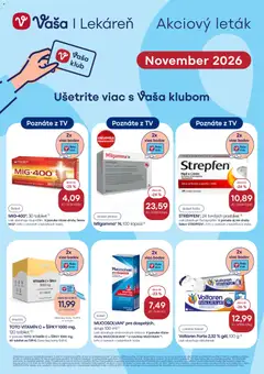 Vaša lekáreň leták platný od 01.11.2026 | Strana: 1