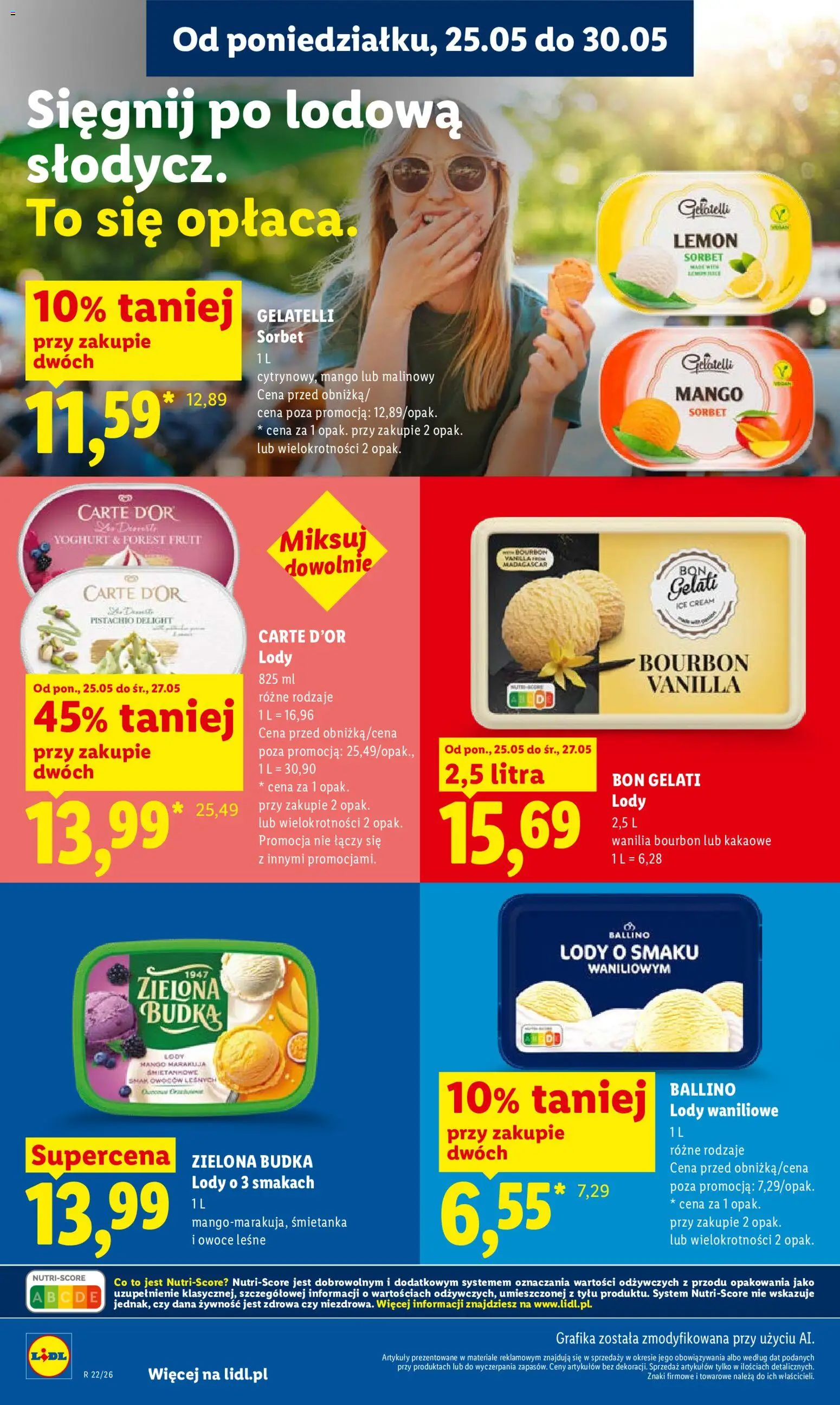 Lidl gazetka od 25.05.2026 | Strona: 68 | Produkty: Mak, Bourbon, Lody waniliowe, Owoce