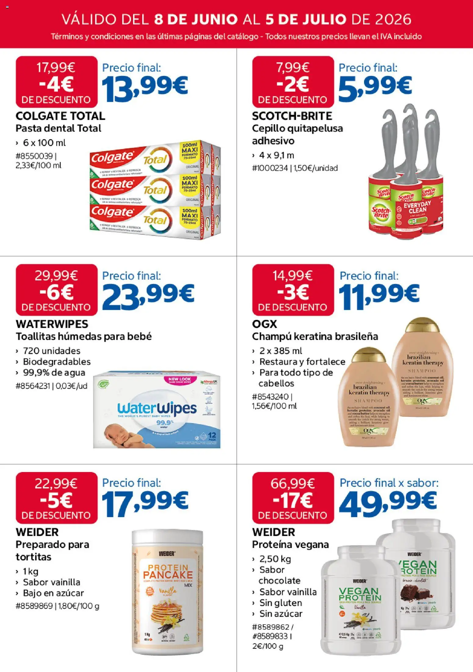 Costco catálogo │ válido desde el 08.06.2026 | Página: 9 | Productos: Cepillo, Champú, Chocolate, Pasta