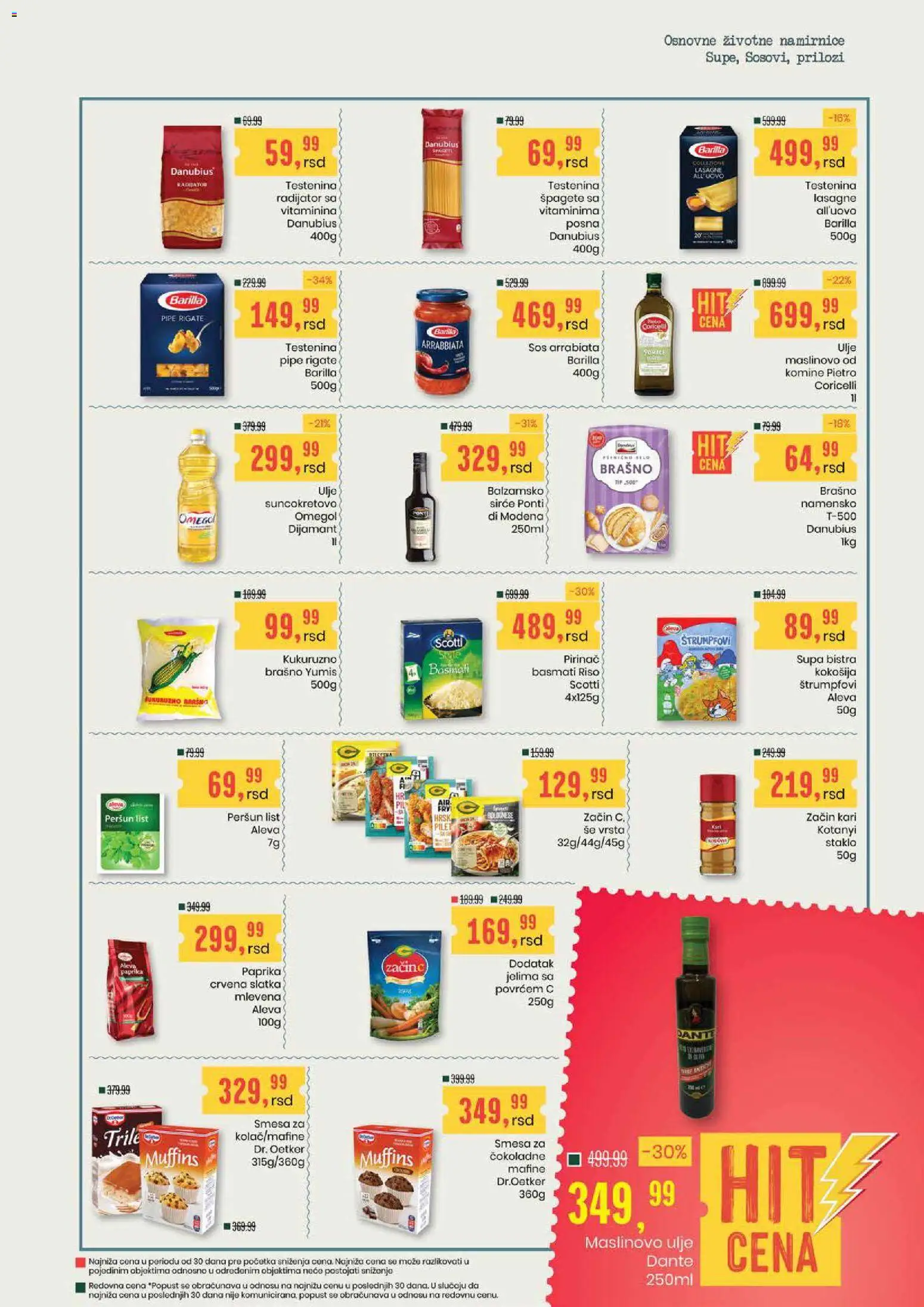 Aroma Market katalog - važi od 20.08.2026 | Strana: 9 | Proizvode: Barilla, Namirnice, Sos, Prilozi